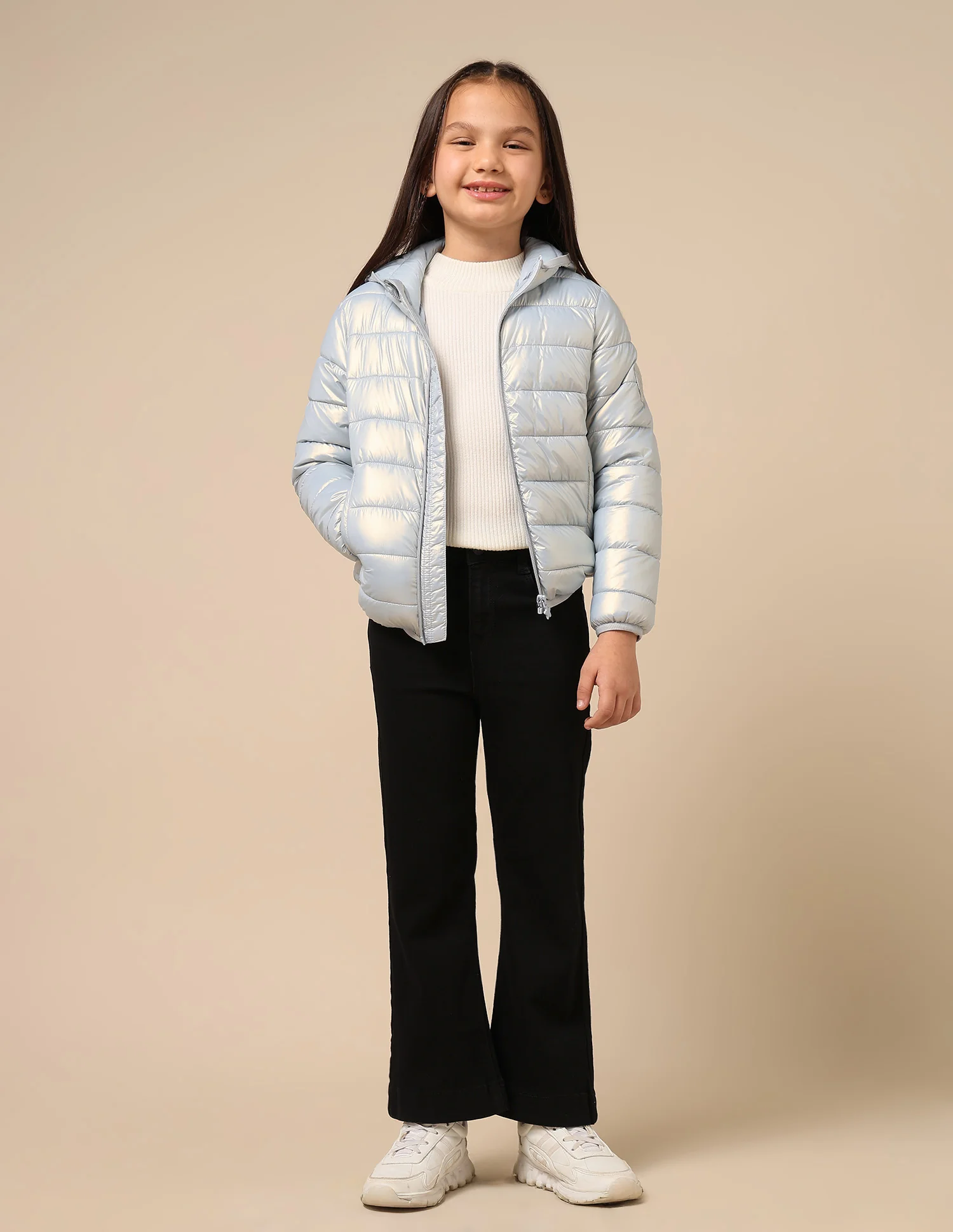 Girls Nylon Puffer Jacket - Image 3