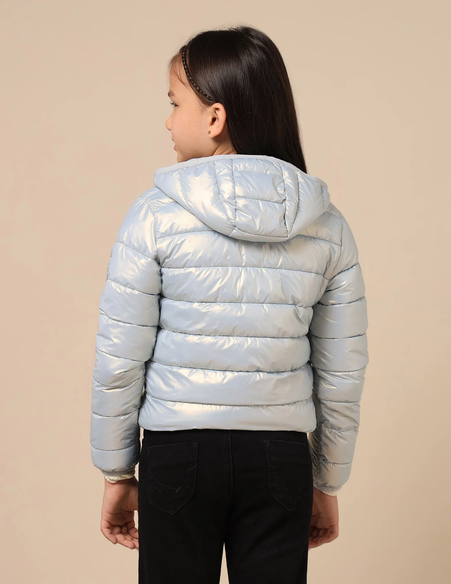Girls Nylon Puffer Jacket - Image 5