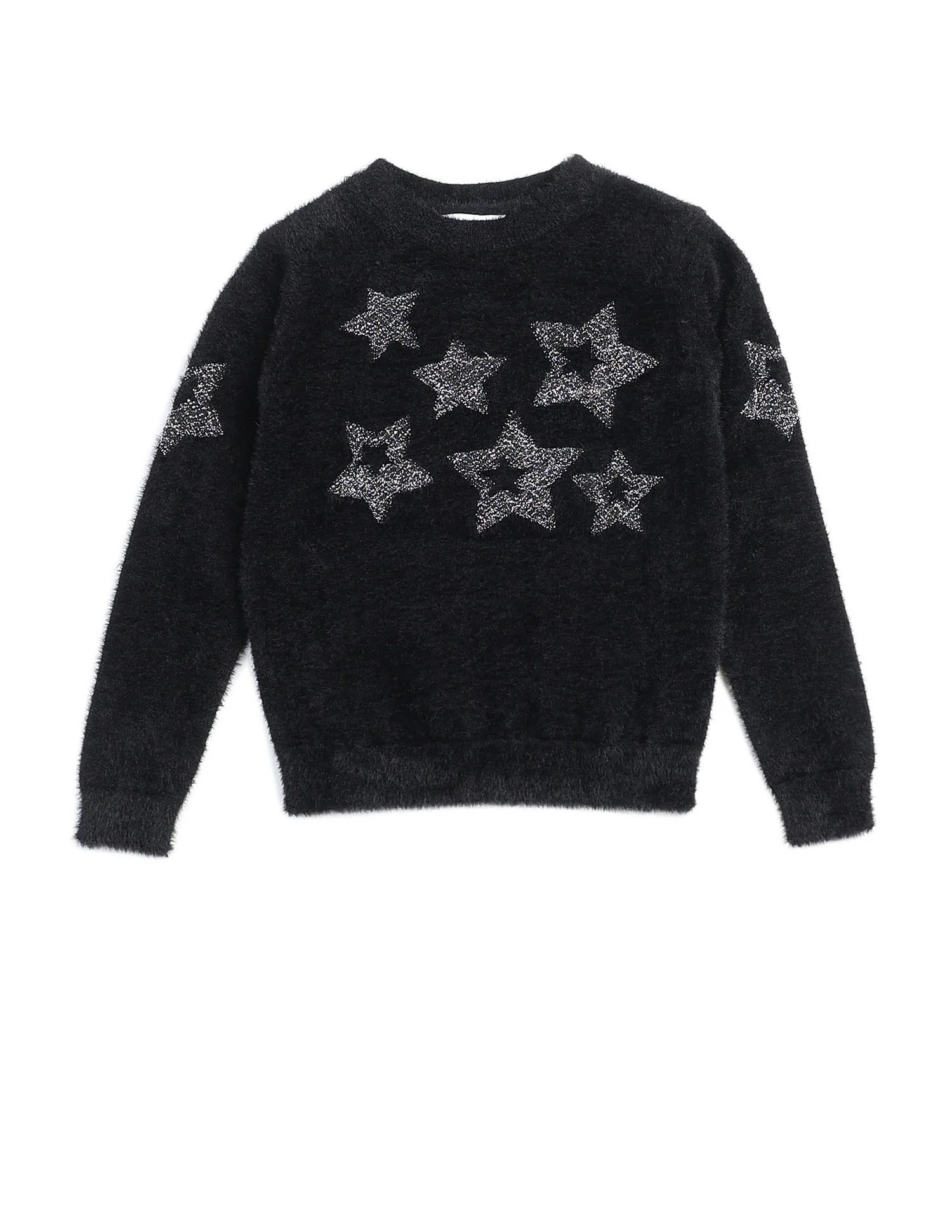 Girls Patterned Knit Pullover Sweater - Image 8