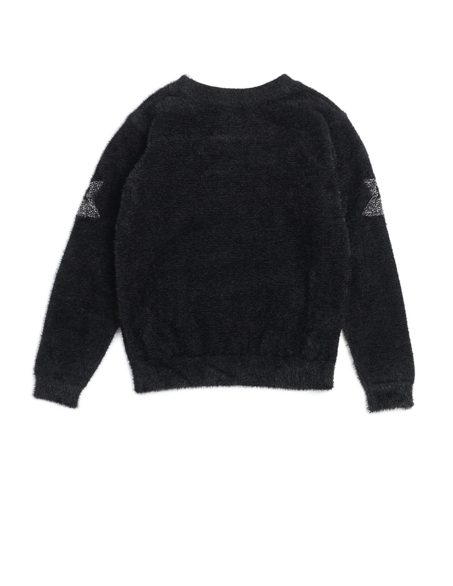 Girls Patterned Knit Pullover Sweater - Image 9