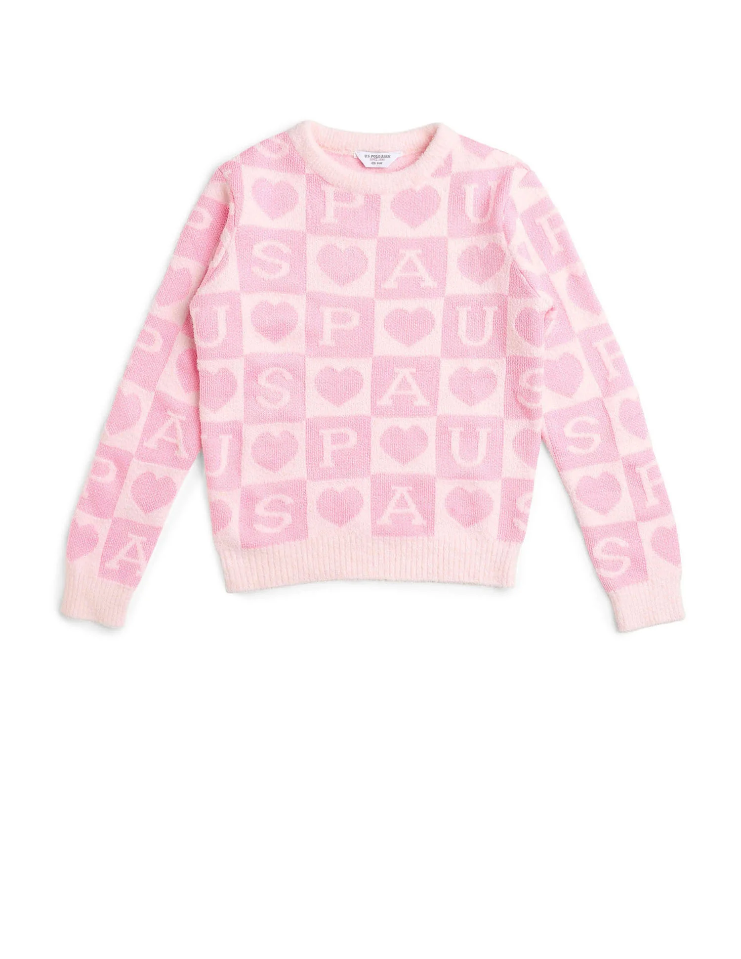 Girls Patterned Knit Sweatshirt - Image 8