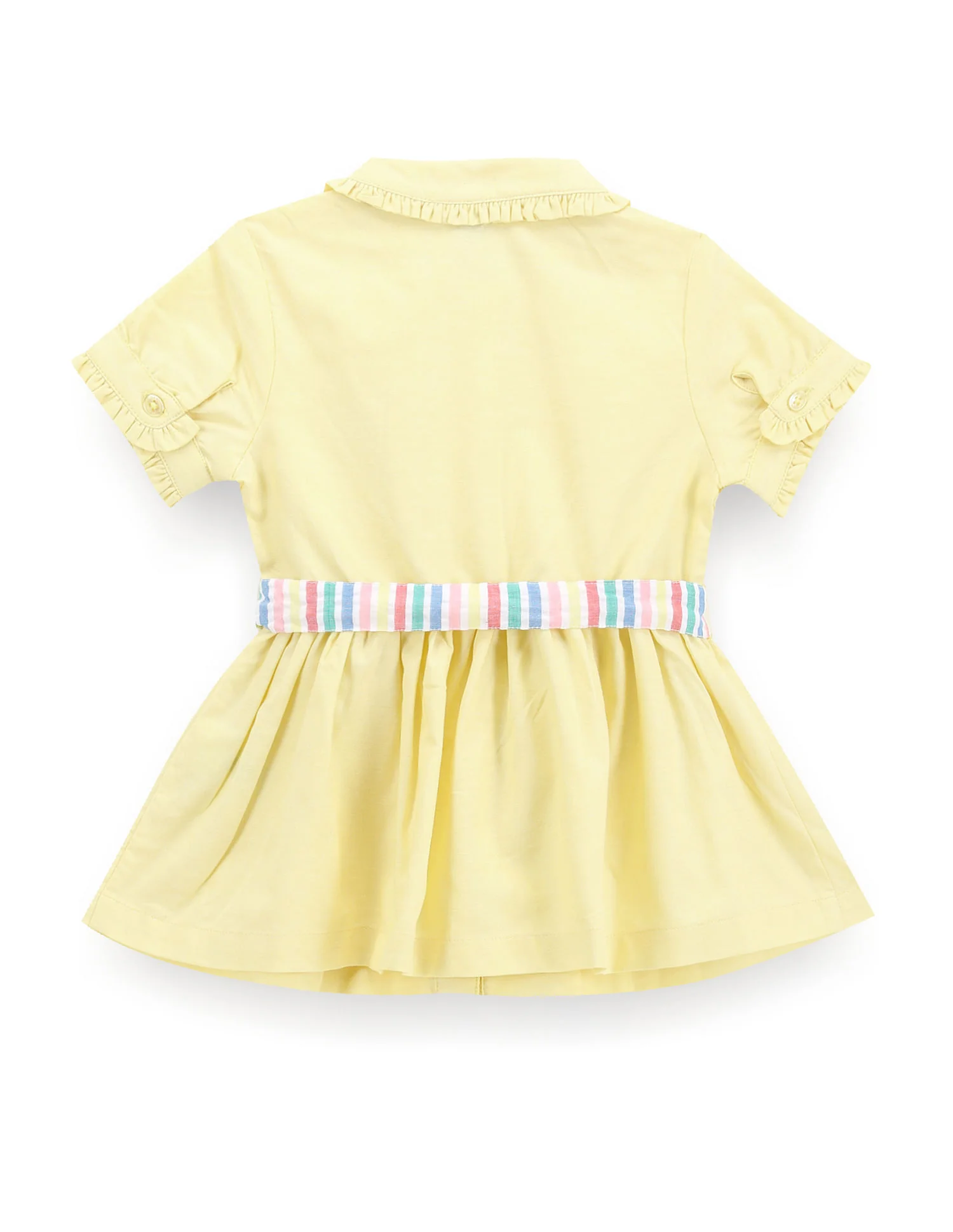 Girls Peter Pan Collar Oxford Dress - Image 2