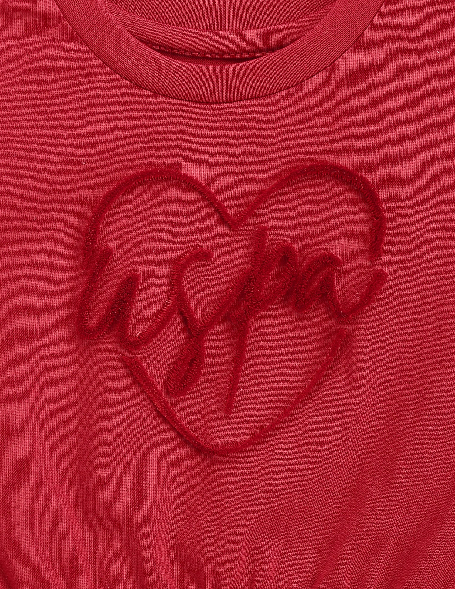 Girls Raised Logo T-Shirt - Image 3
