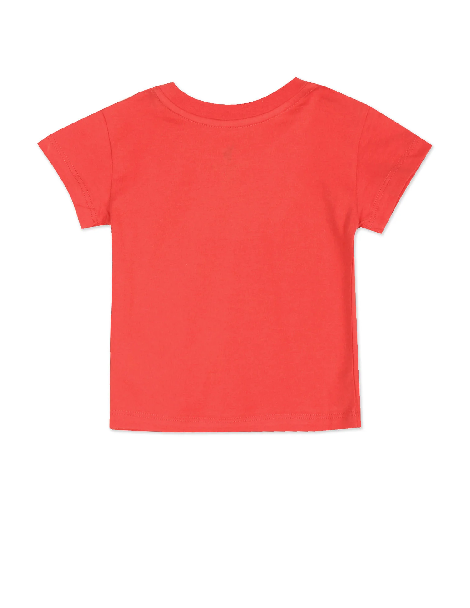 Girls Red Crew Neck Graphic Print T-Shirt - Image 2