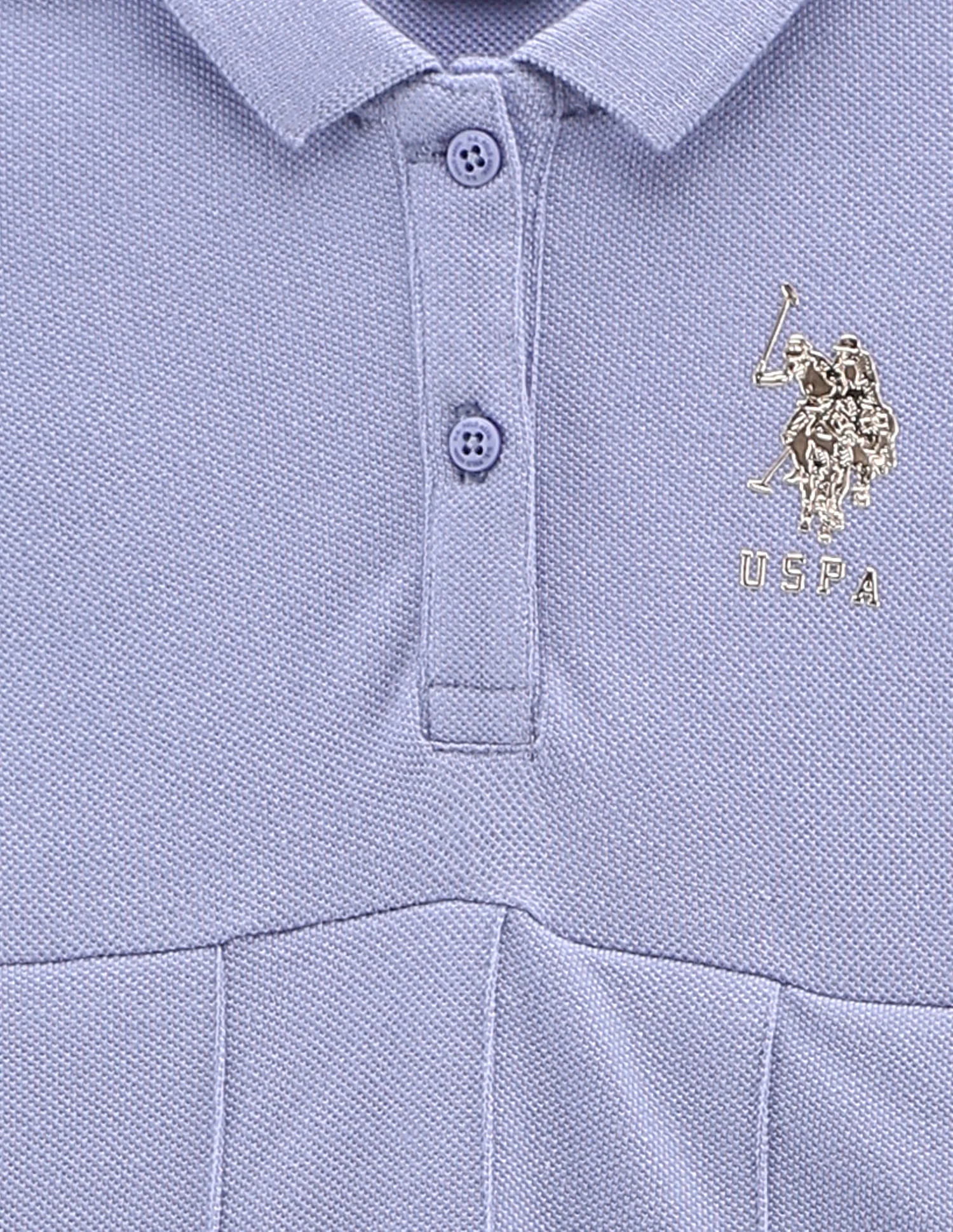 Girls Solid Cotton Dress - Image 3
