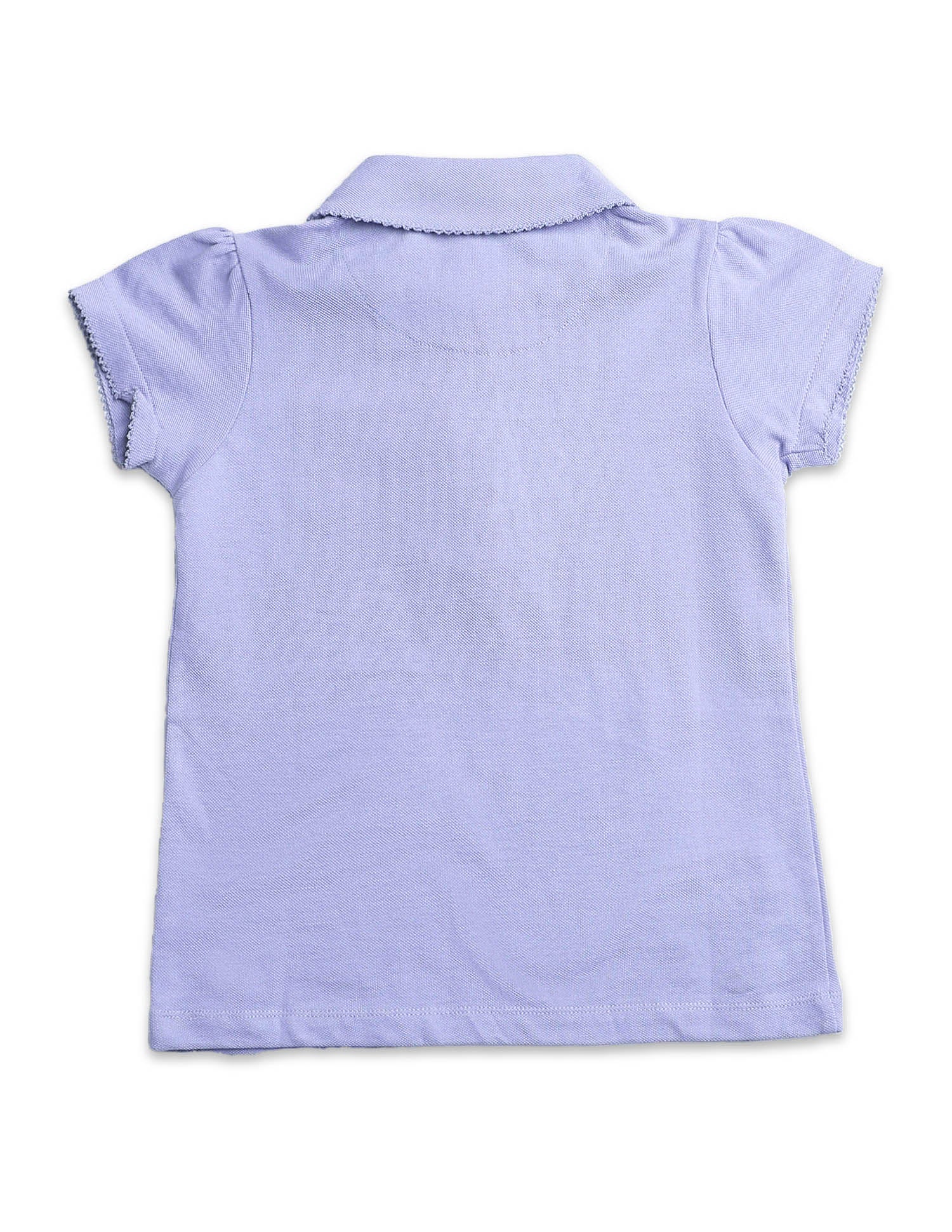 Girls Solid Cotton Polo Shirt - Image 9