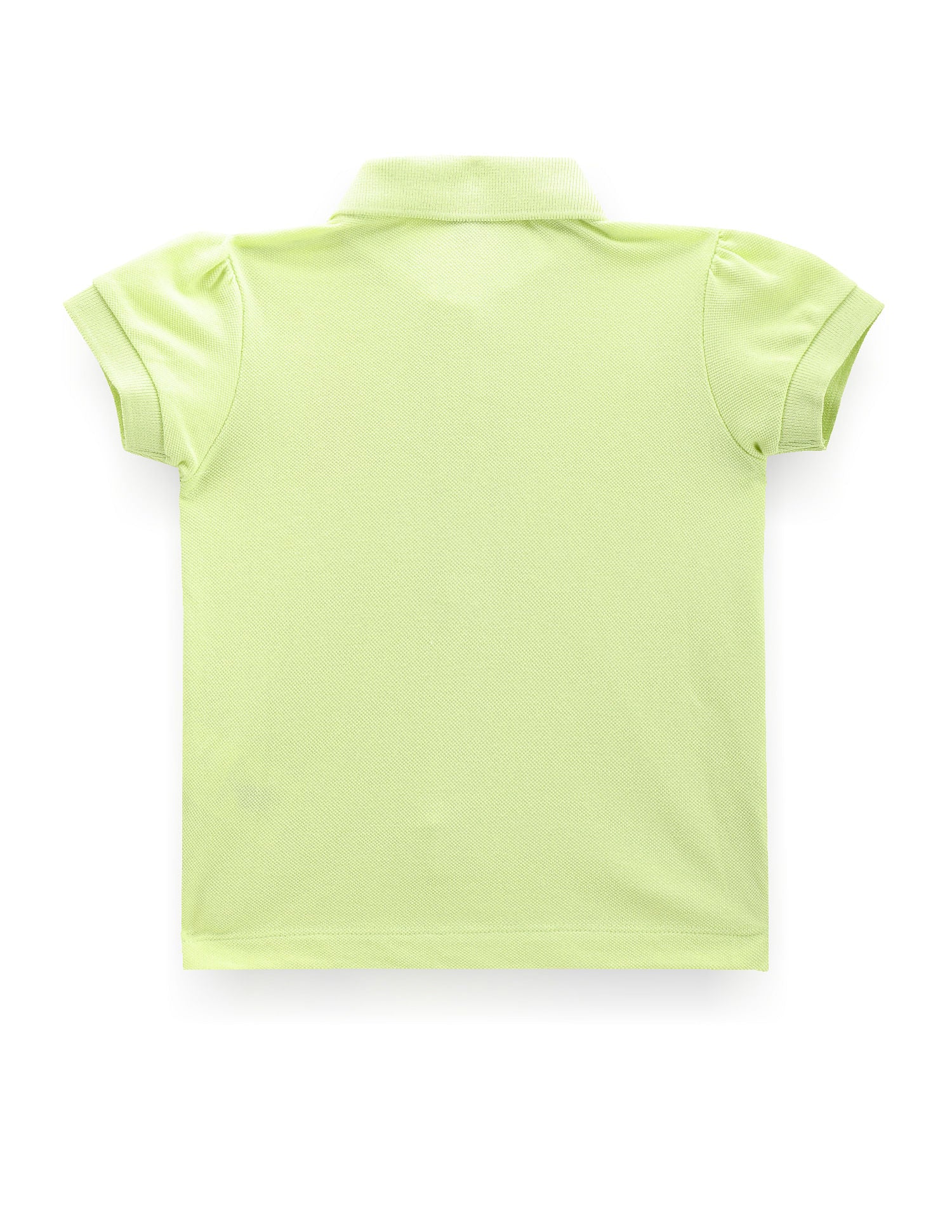 Girls Solid Cotton Polo Shirt - Image 2