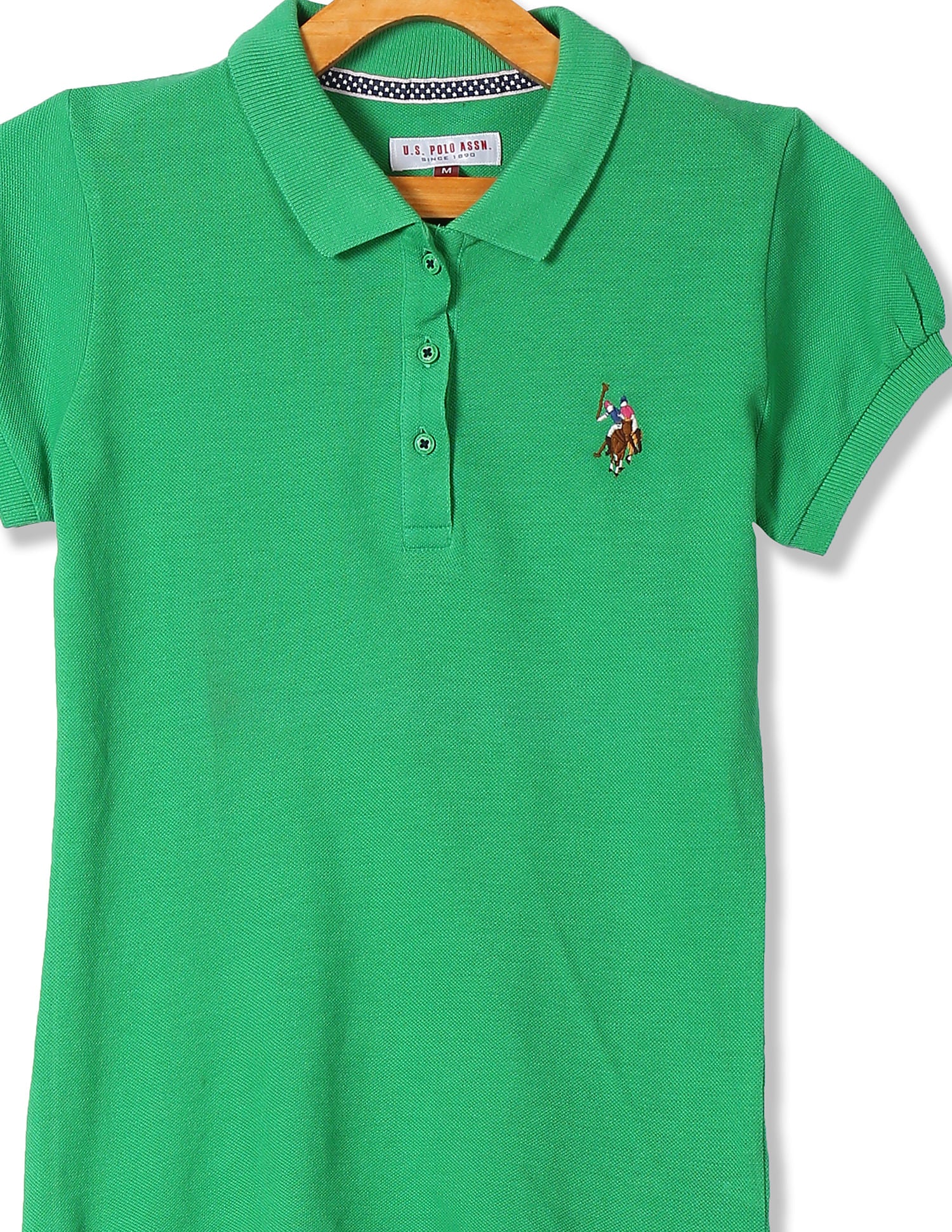 Girls Solid Pique Polo Shirt - Image 3