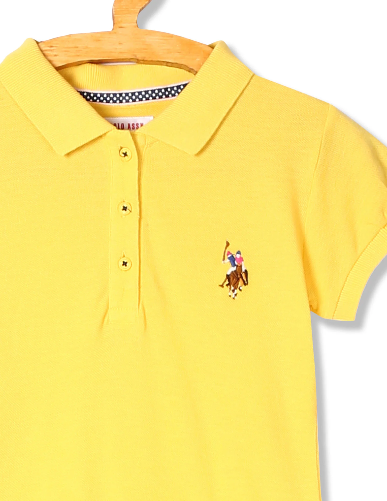 Girls Solid Pique Polo Shirt - Image 3