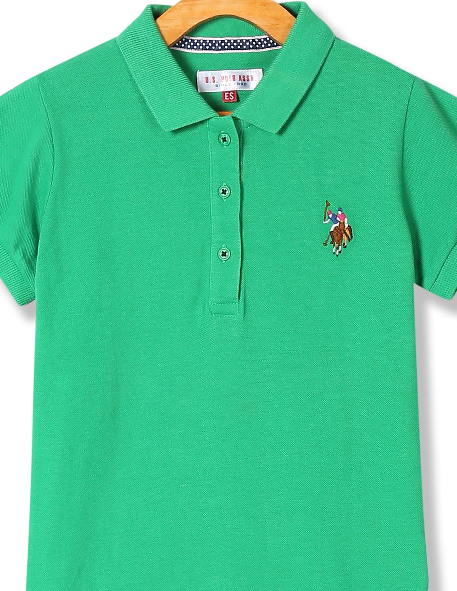 Girls Solid Pique Polo Shirt - Image 3