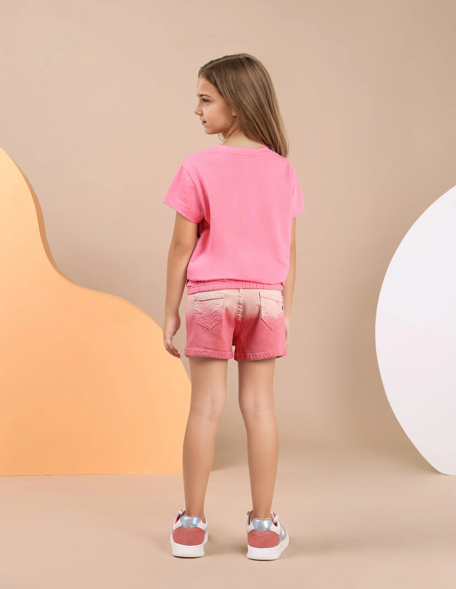 Girls Brand Printed Elasticized T-Shirt - Image 4