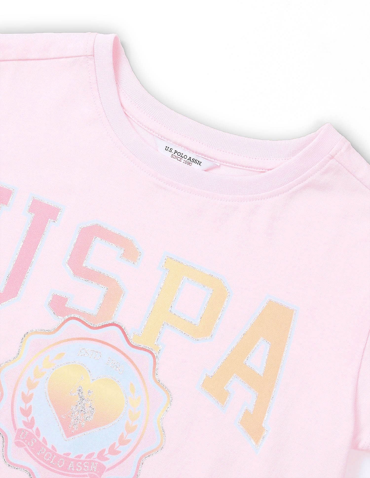 Girls Brand Printed Regular Fit T-Shirt - Image 8