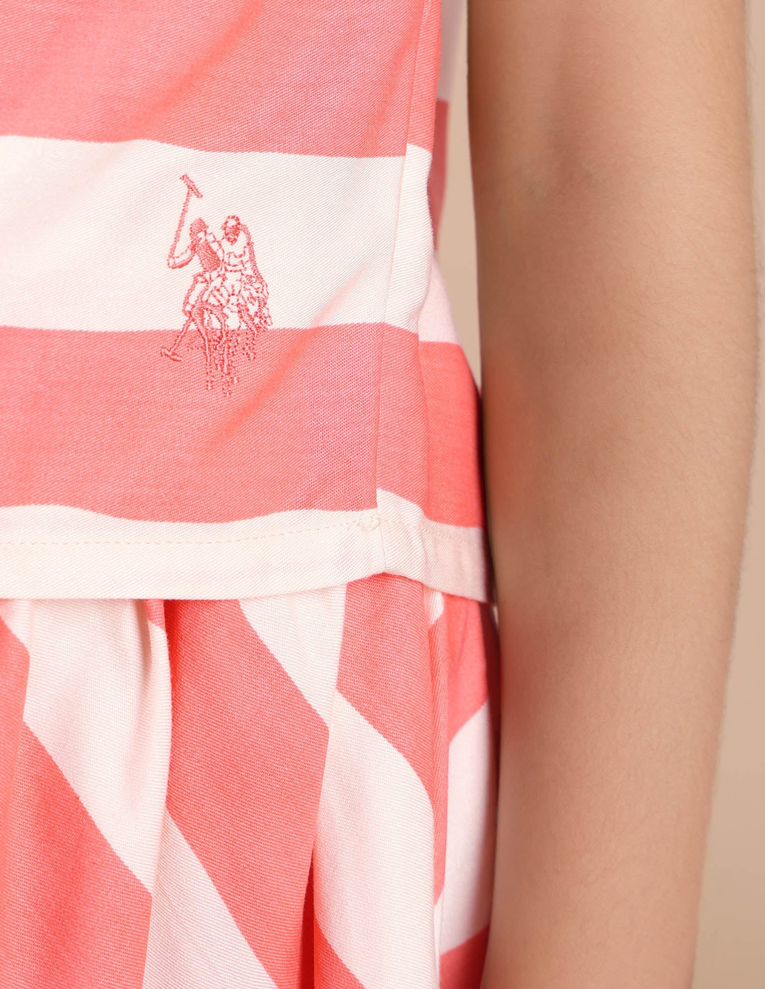 Girls Diagonal Striped Cotton Top - Image 5