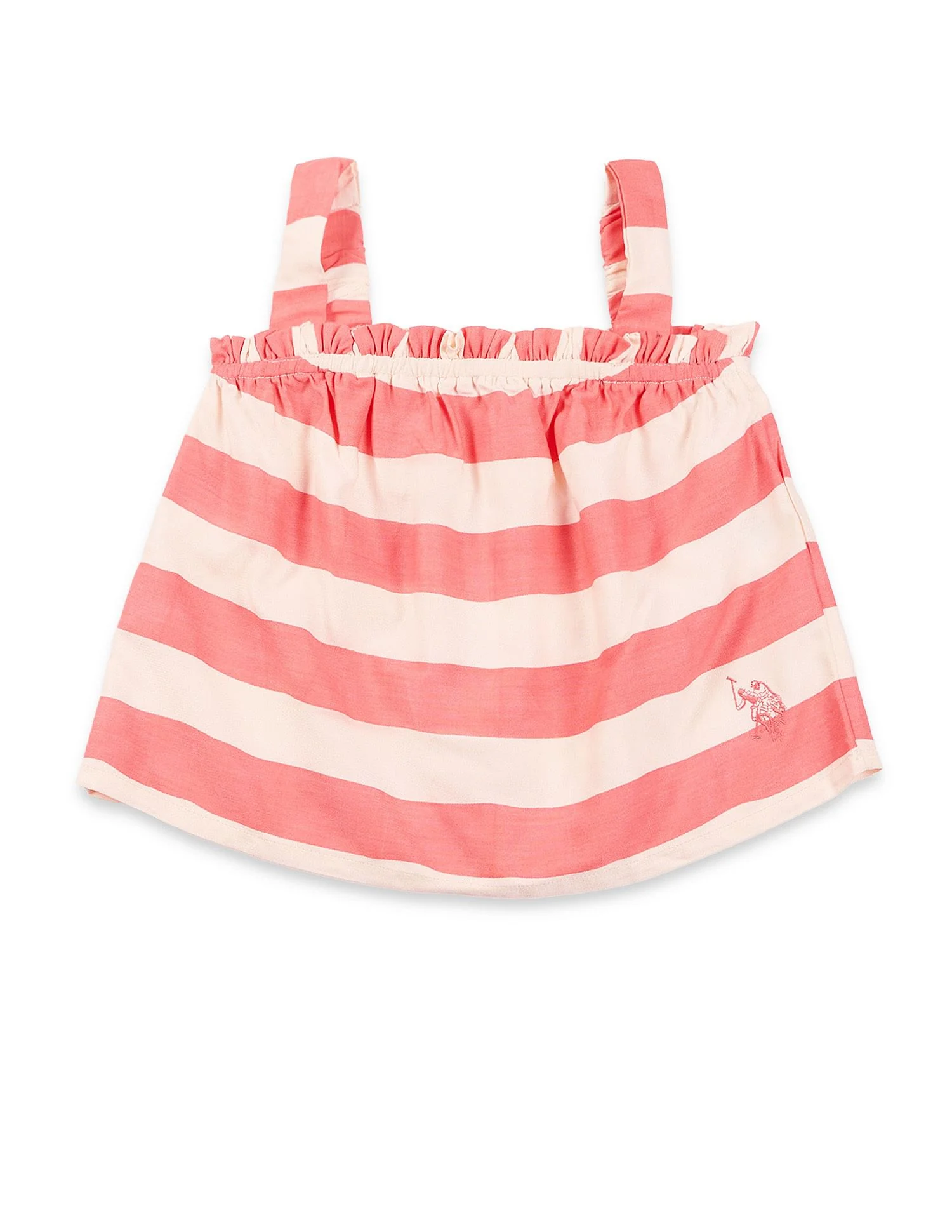 Girls Diagonal Striped Cotton Top - Image 6