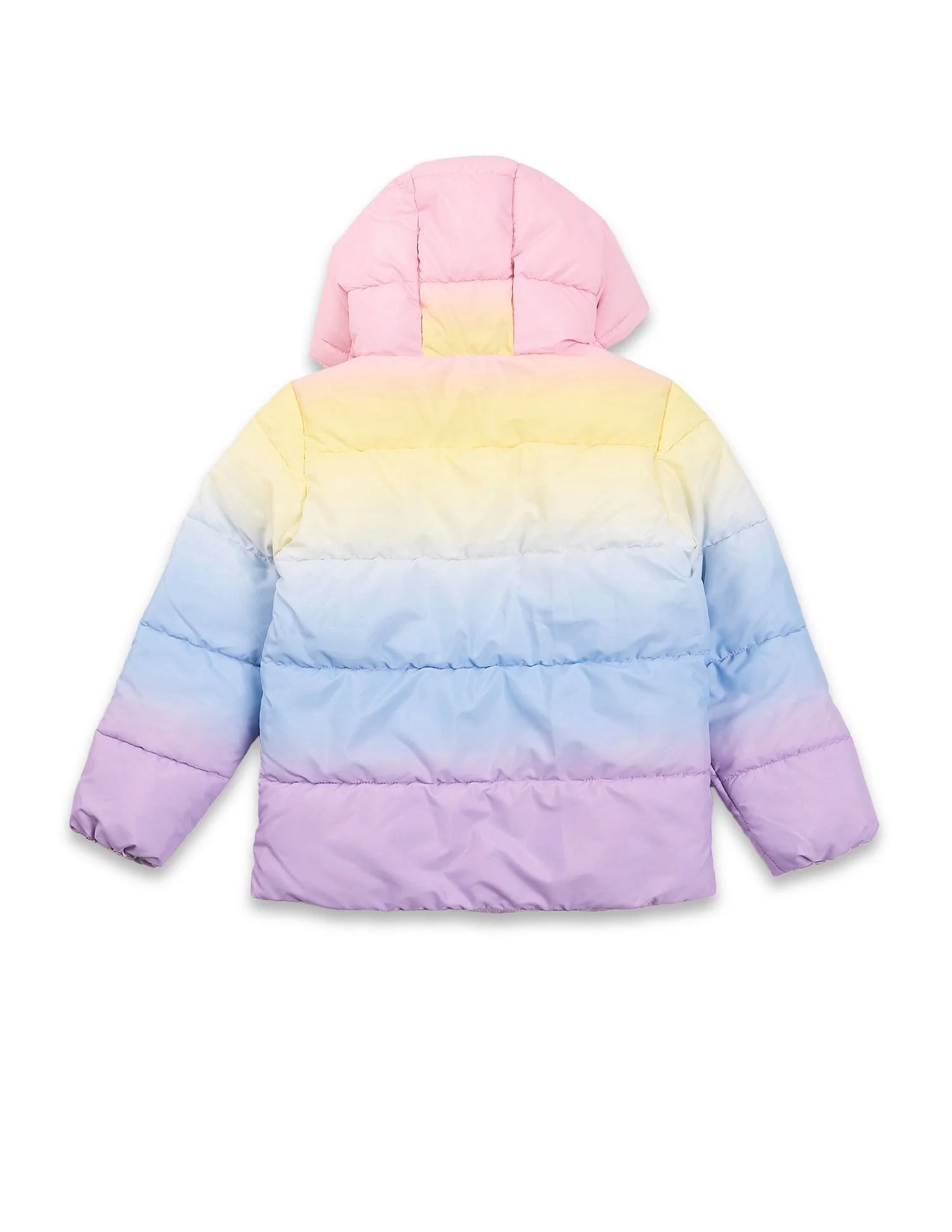 Girls Hooded Ombre Jacket - Image 7