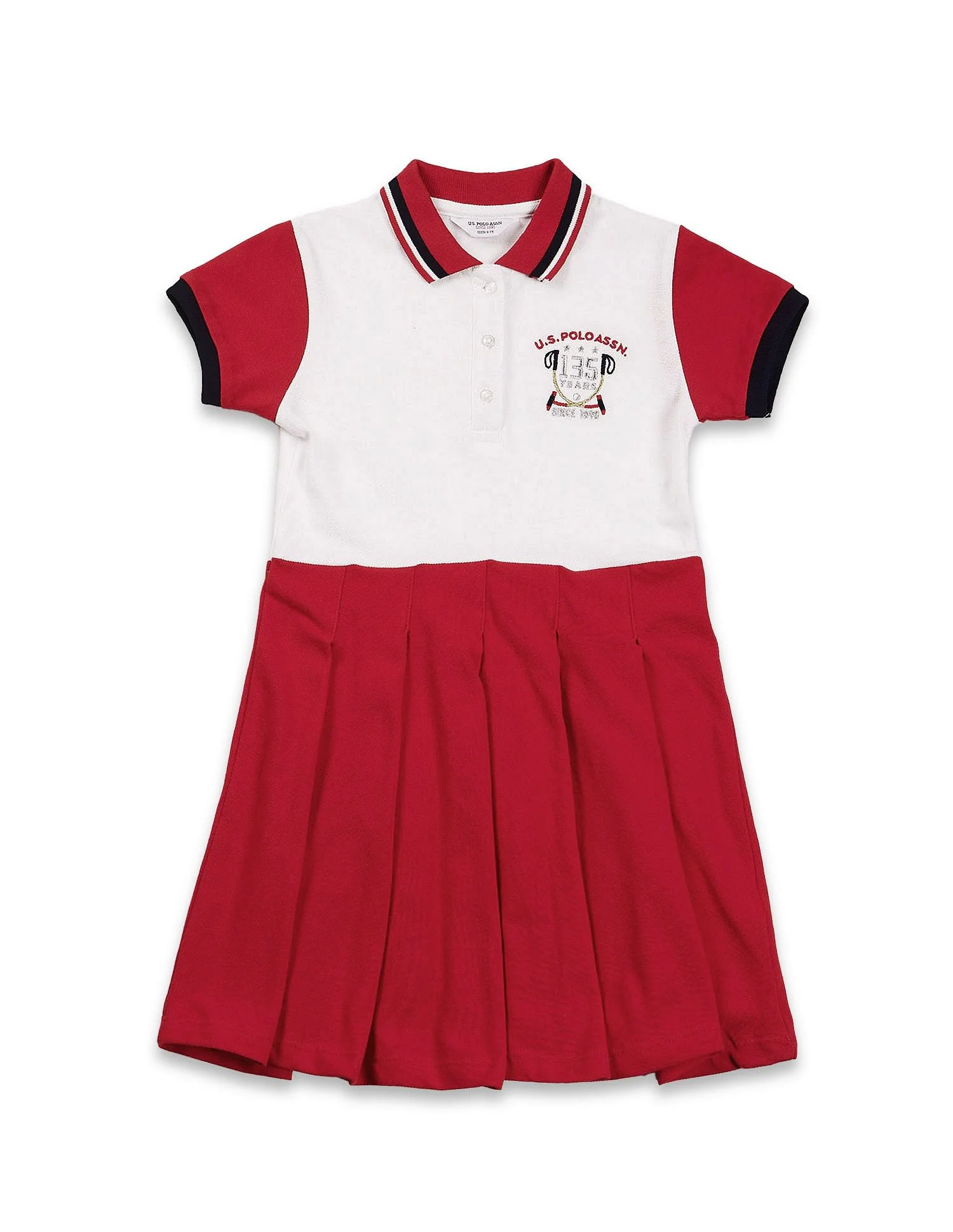 Girls Knife Pleat Cotton Dress - Image 5