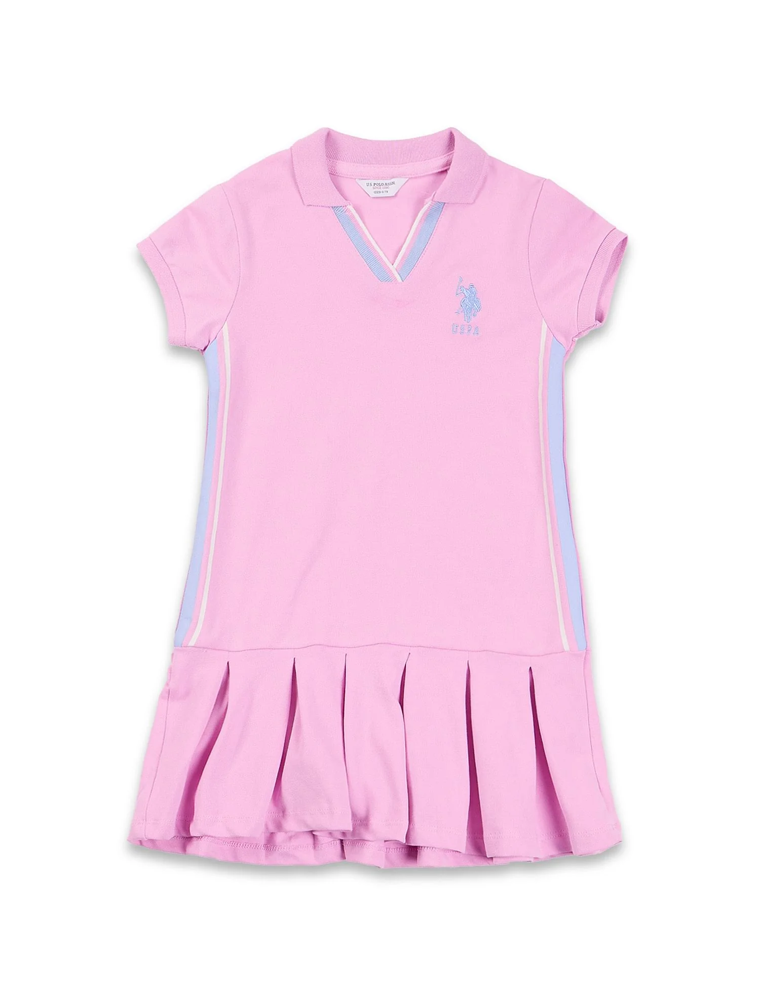 Girls Knife Pleat Cotton Dress - Image 6