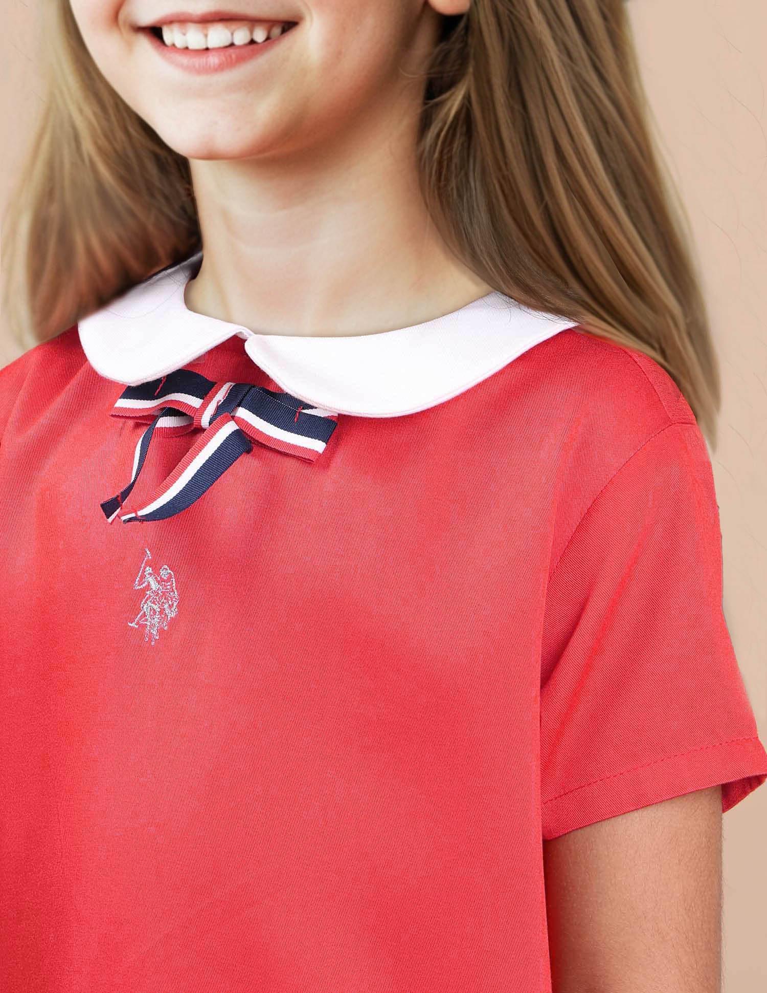 Girls Peter Pan Collar Pure Cotton Dress - Image 5