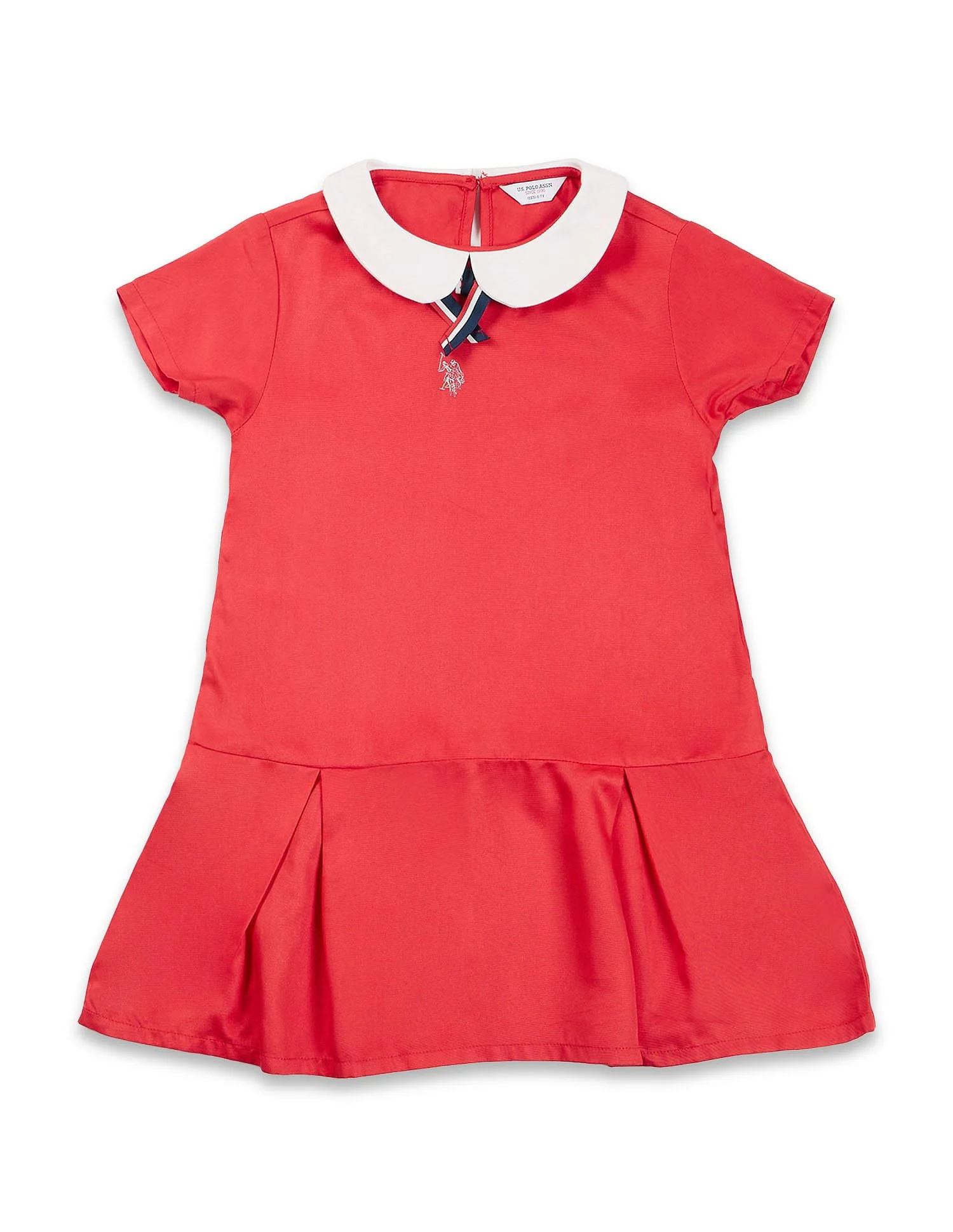 Girls Peter Pan Collar Pure Cotton Dress - Image 6