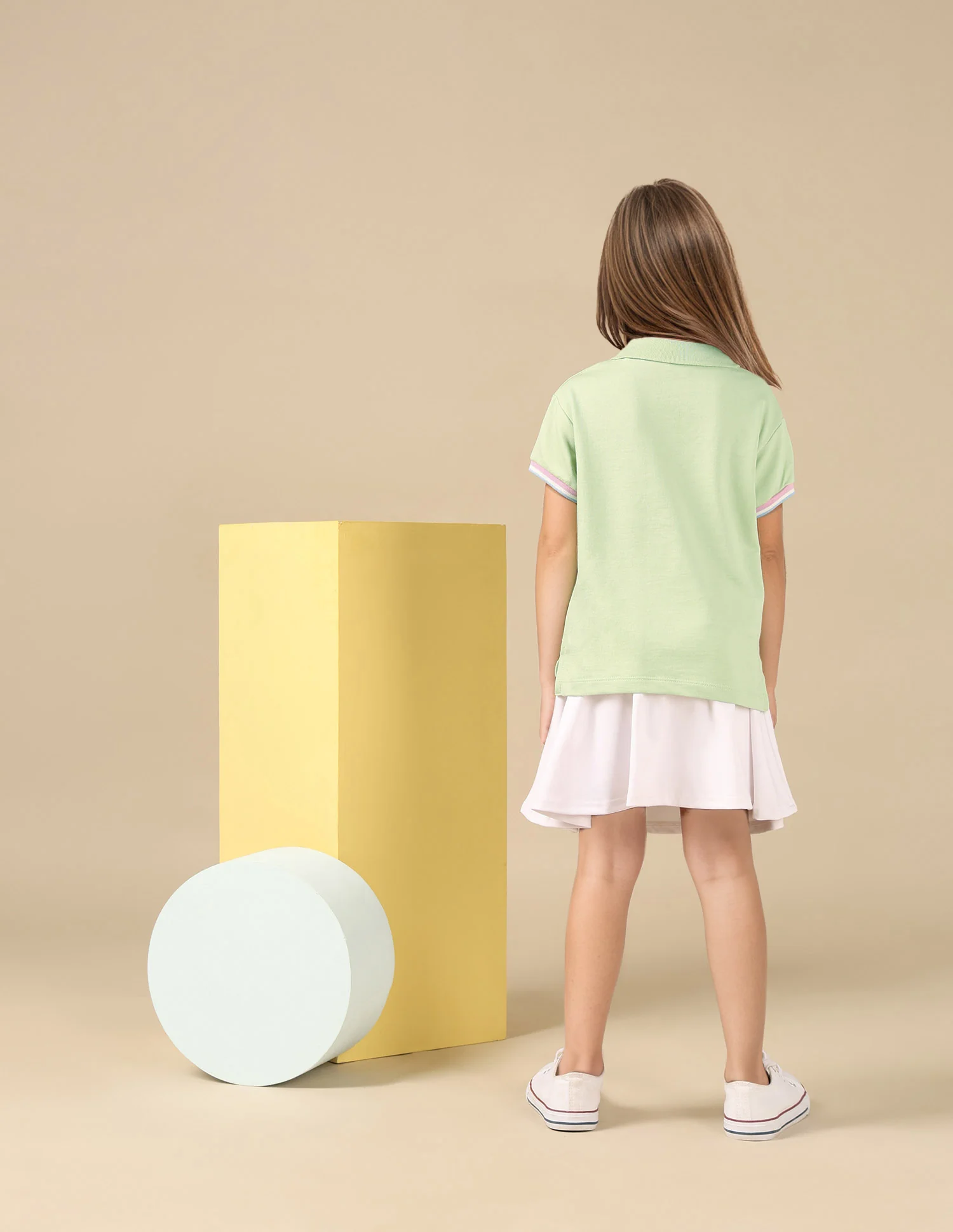 Girls Pure Cotton Solis Polo Shirt - Image 4