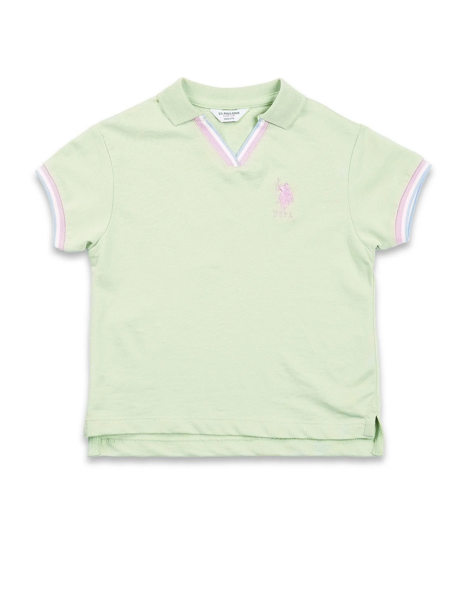 Girls Pure Cotton Solis Polo Shirt - Image 6