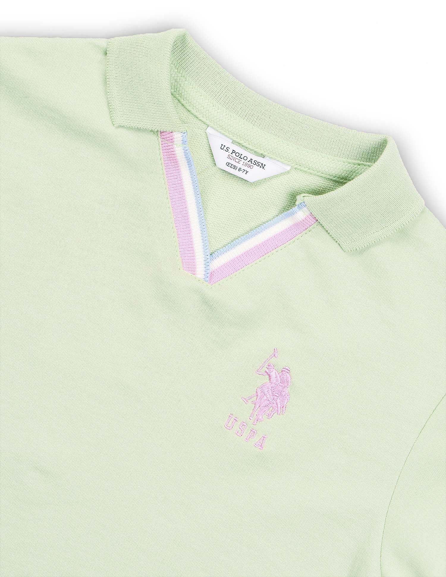 Girls Pure Cotton Solis Polo Shirt - Image 8