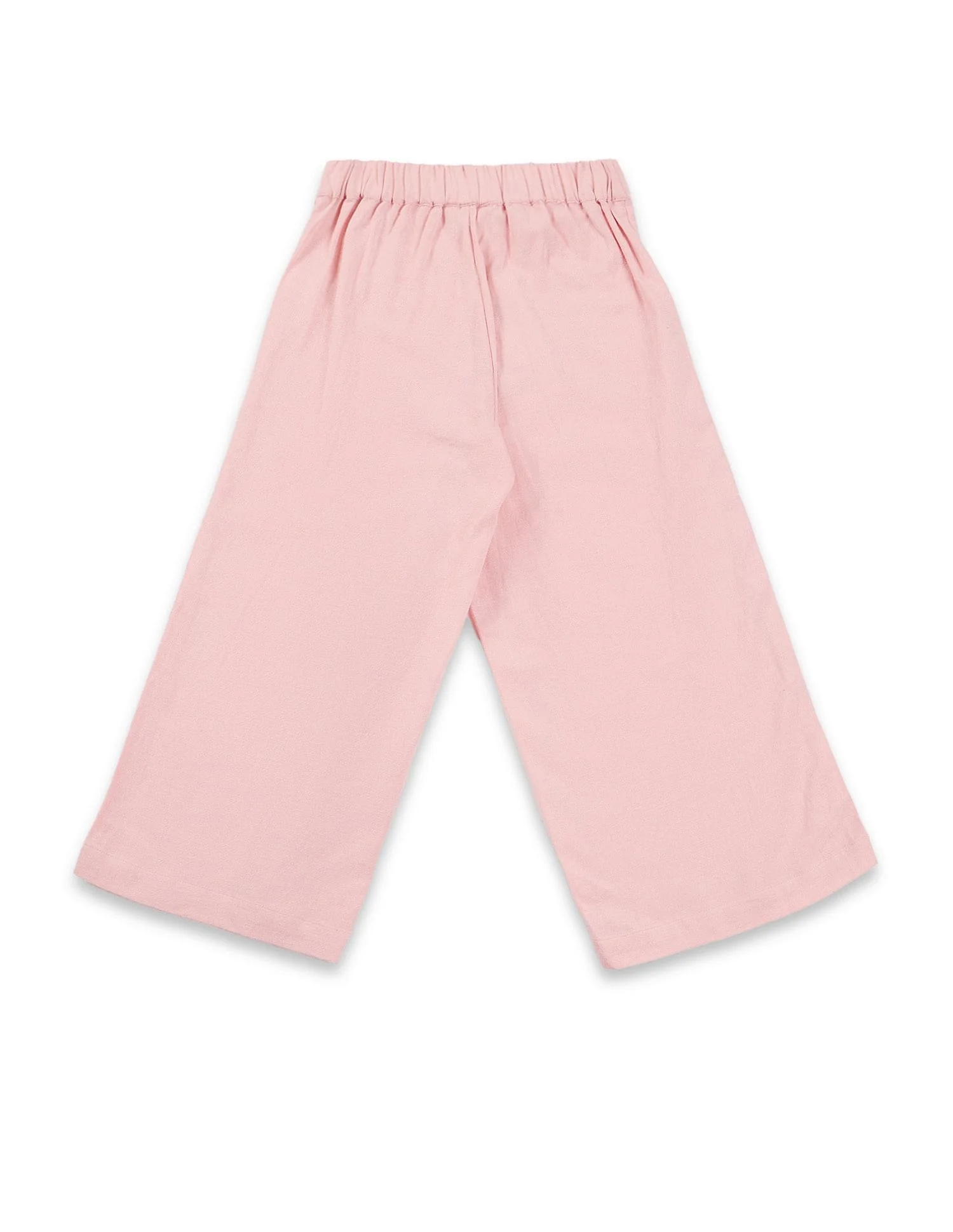 Girls Pure Cotton Wide Leg Trousers - Image 7