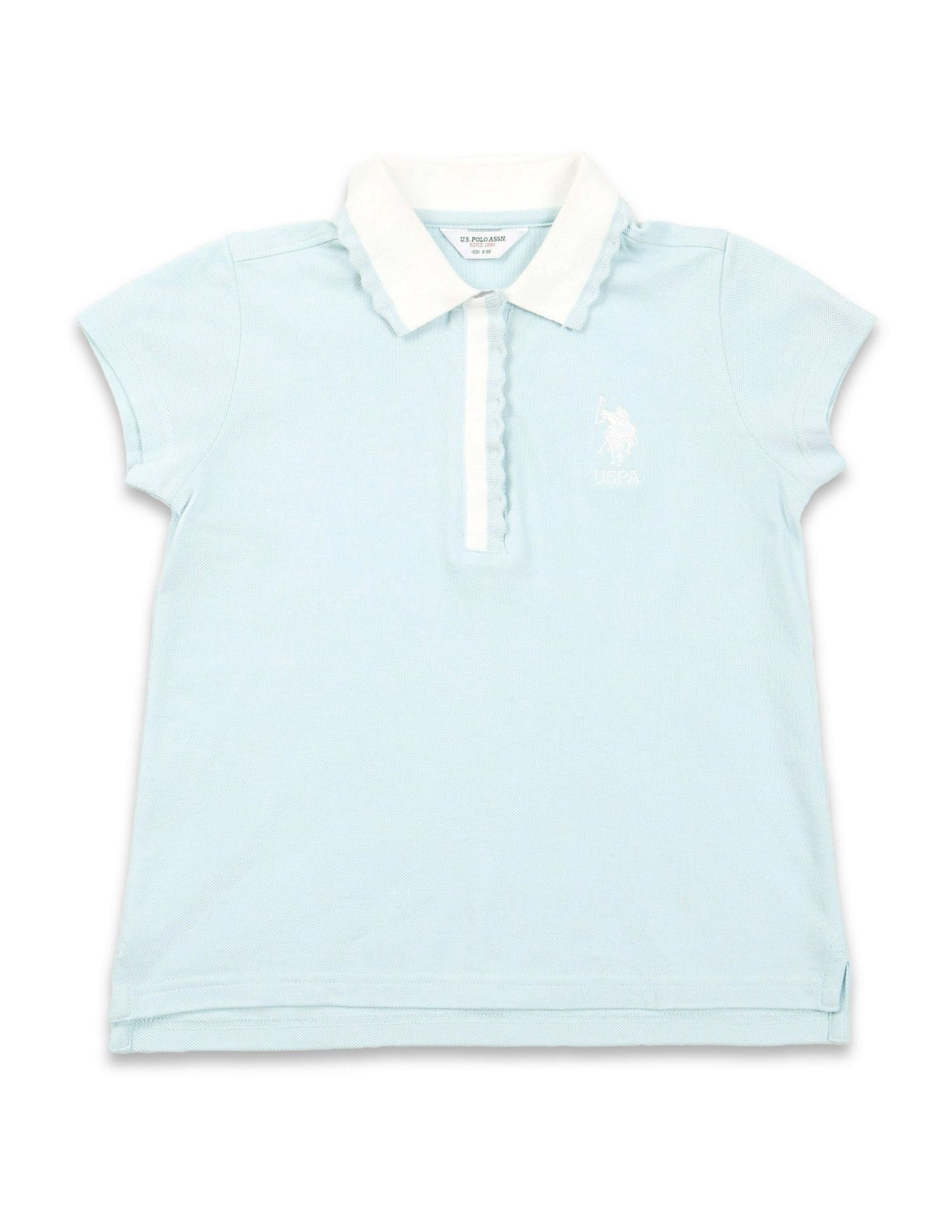Girls Solid Polo Shirt - Image 6