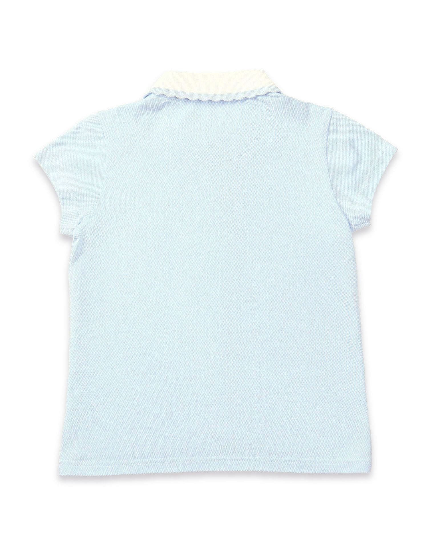 Girls Solid Polo Shirt - Image 7