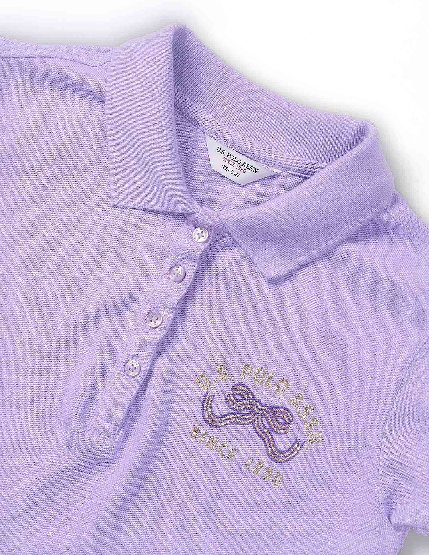 Girls Solid Polo Shirt - Image 2