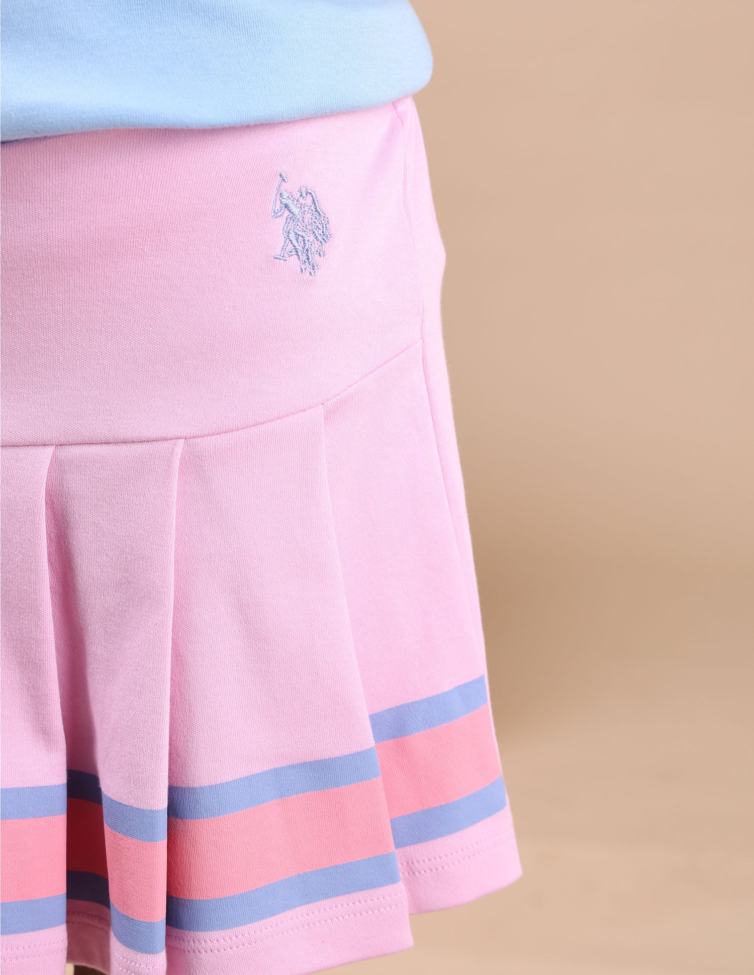 Girls Striped Varsity Skorts - Image 5