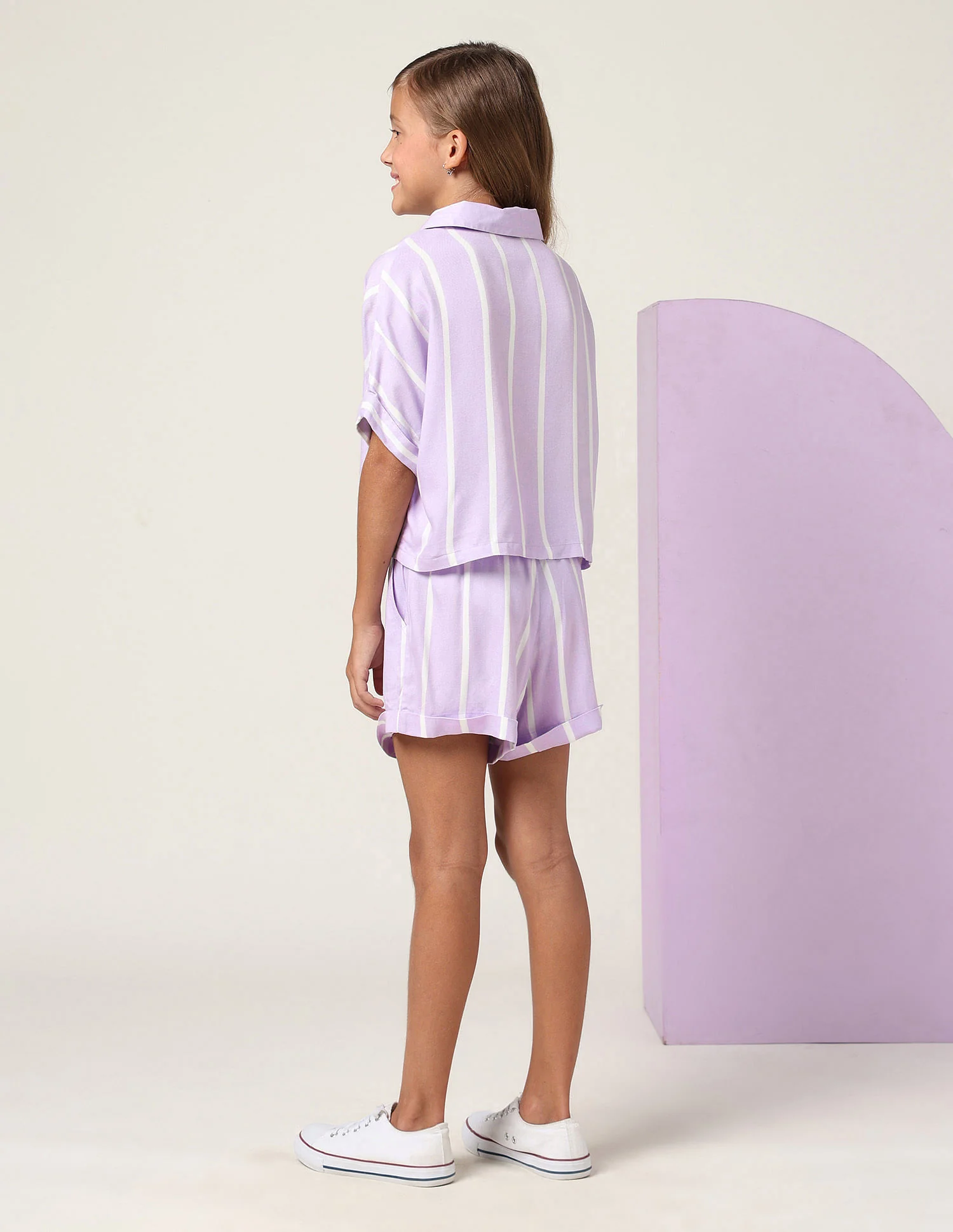 Girls Vertical Striped Co-Ords - Image 4