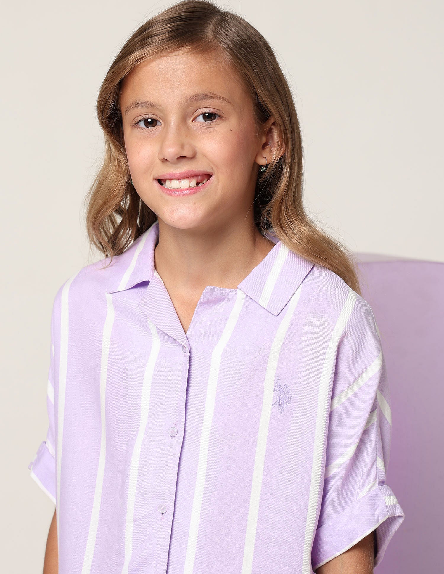 Girls Vertical Striped Co-Ords - Image 5