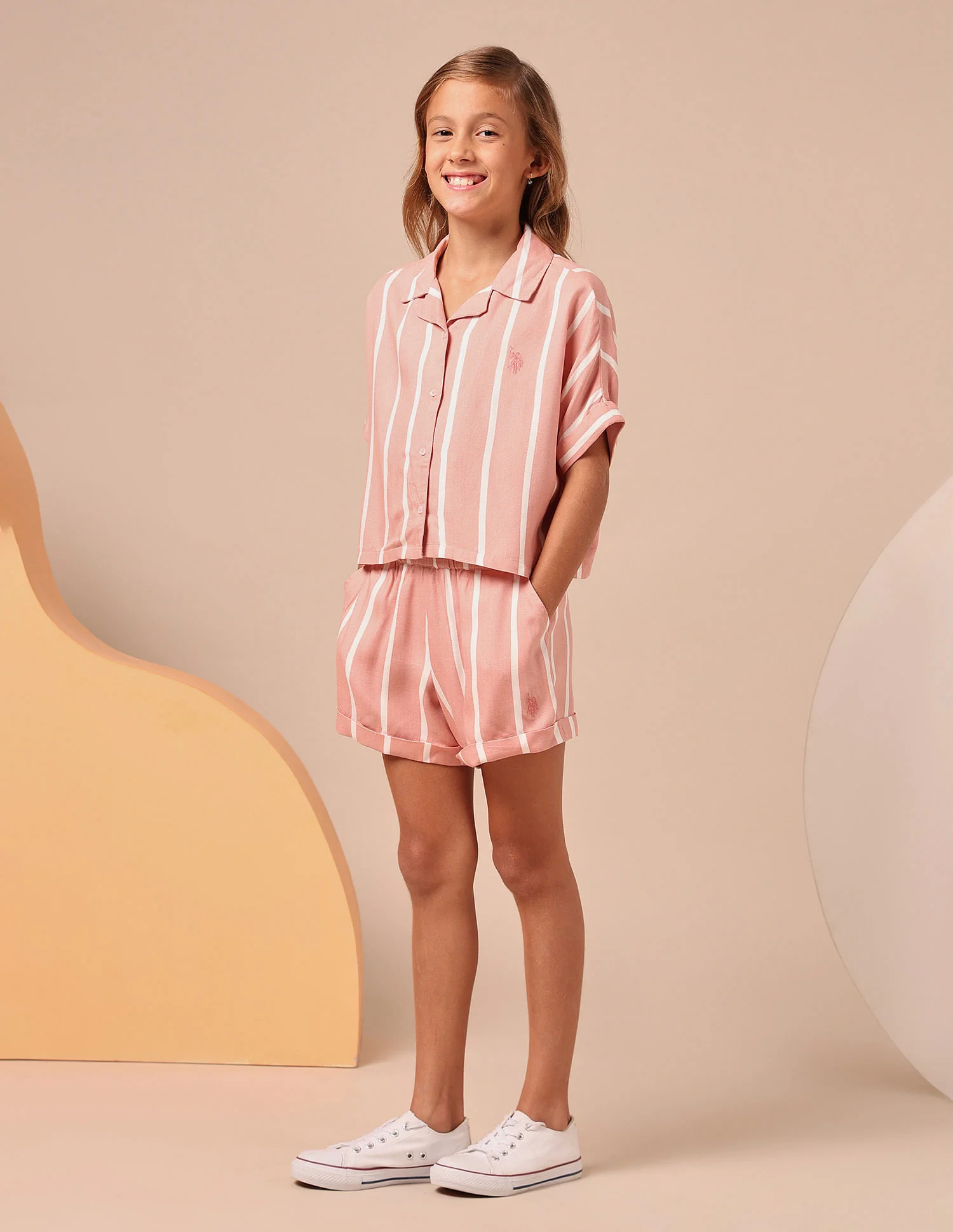 Girls Vertical Striped Co-Ords - Image 3