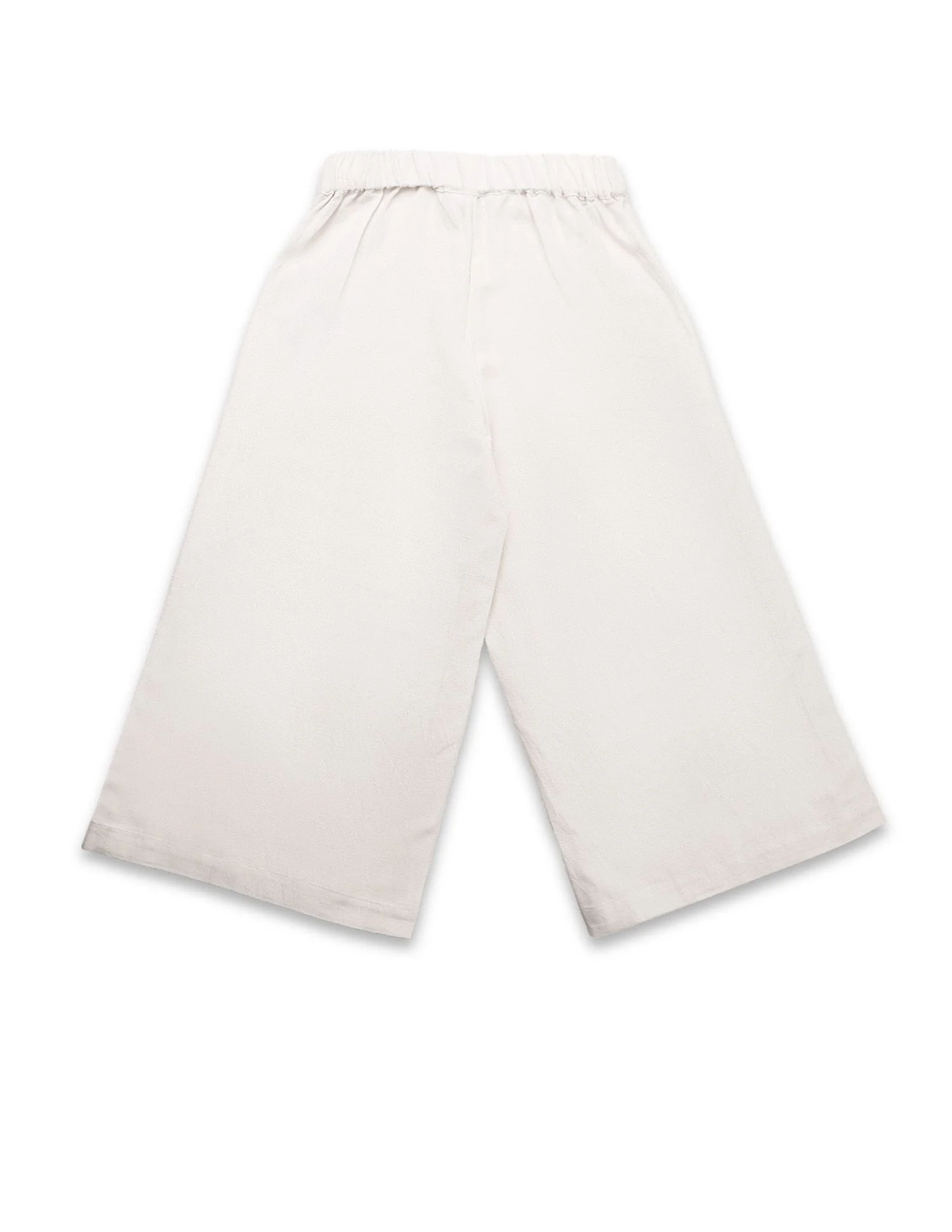 Girls Wide Leg Embroidered Trousers - Image 7