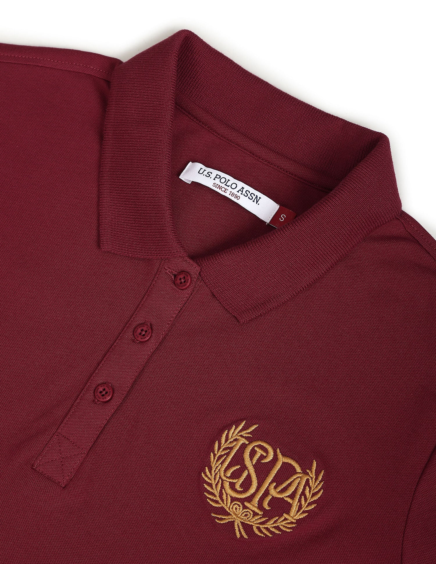 Gold Crest Slim Polo Shirt - Image 2