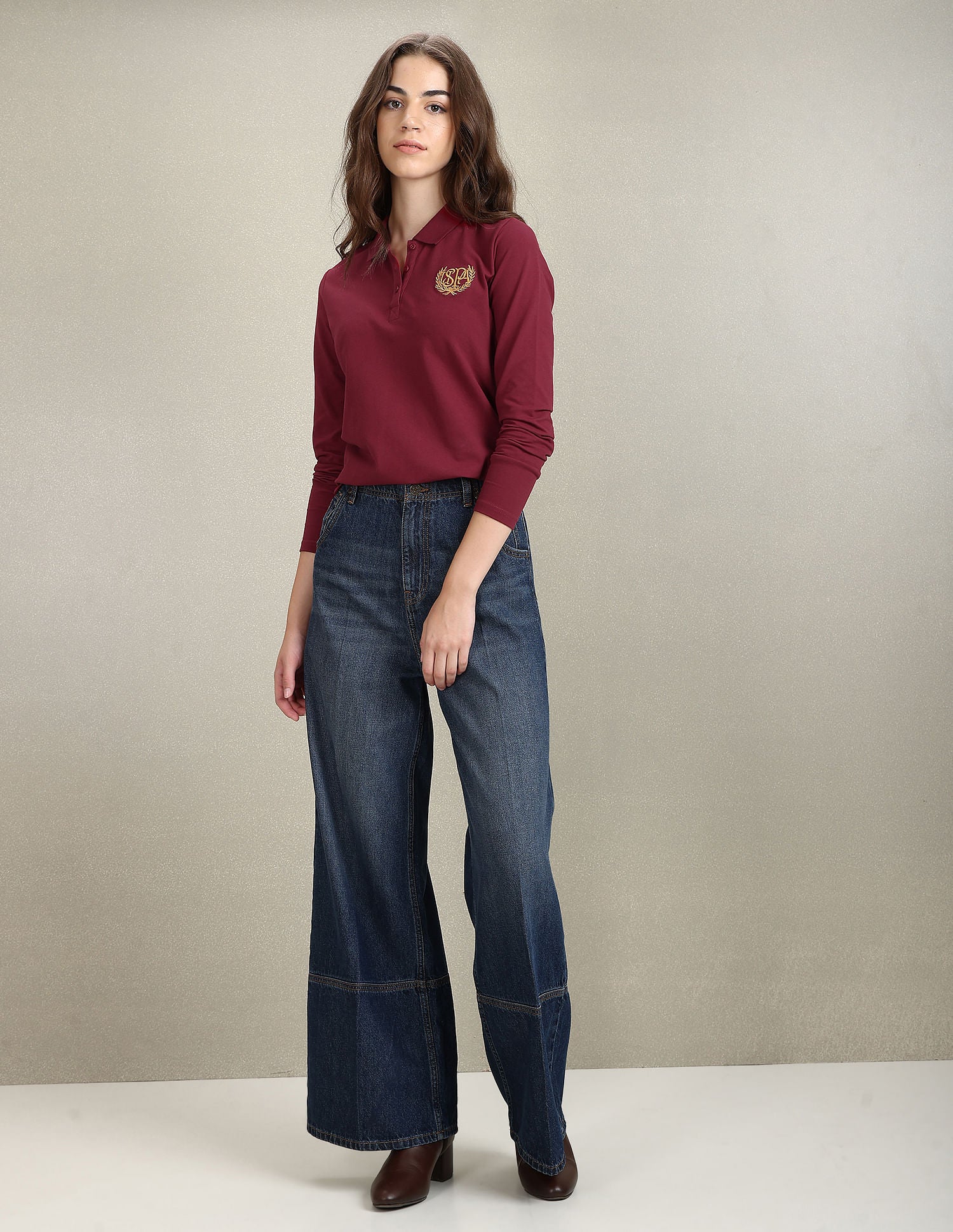 Gold Crest Slim Polo Shirt - Image 3