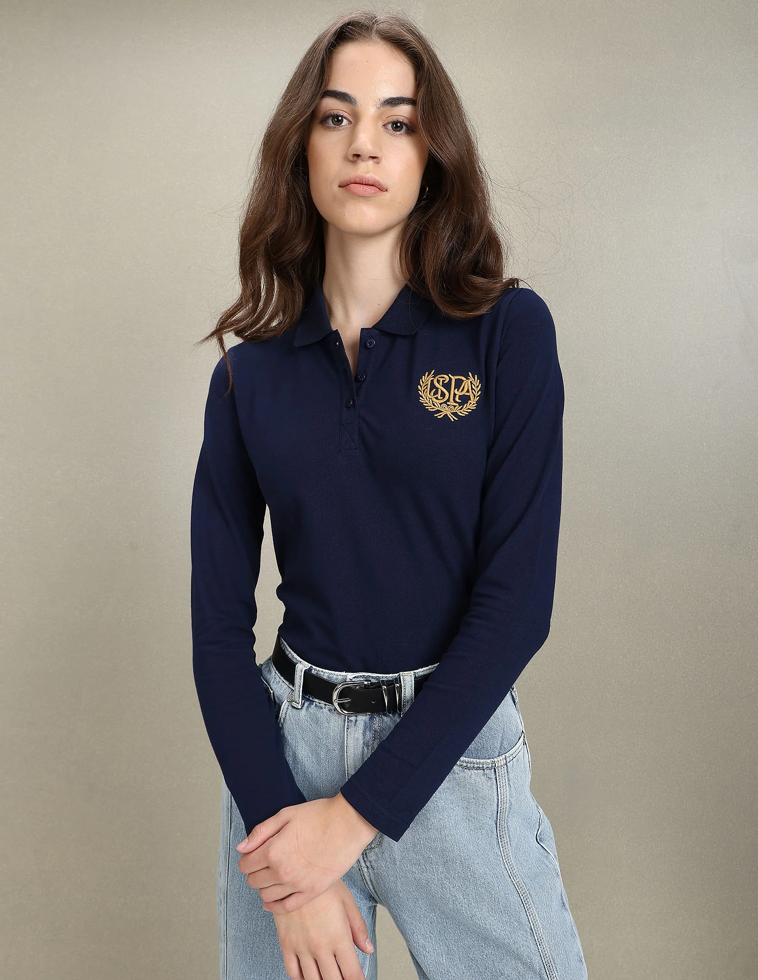 Gold Crest Slim Polo Shirt