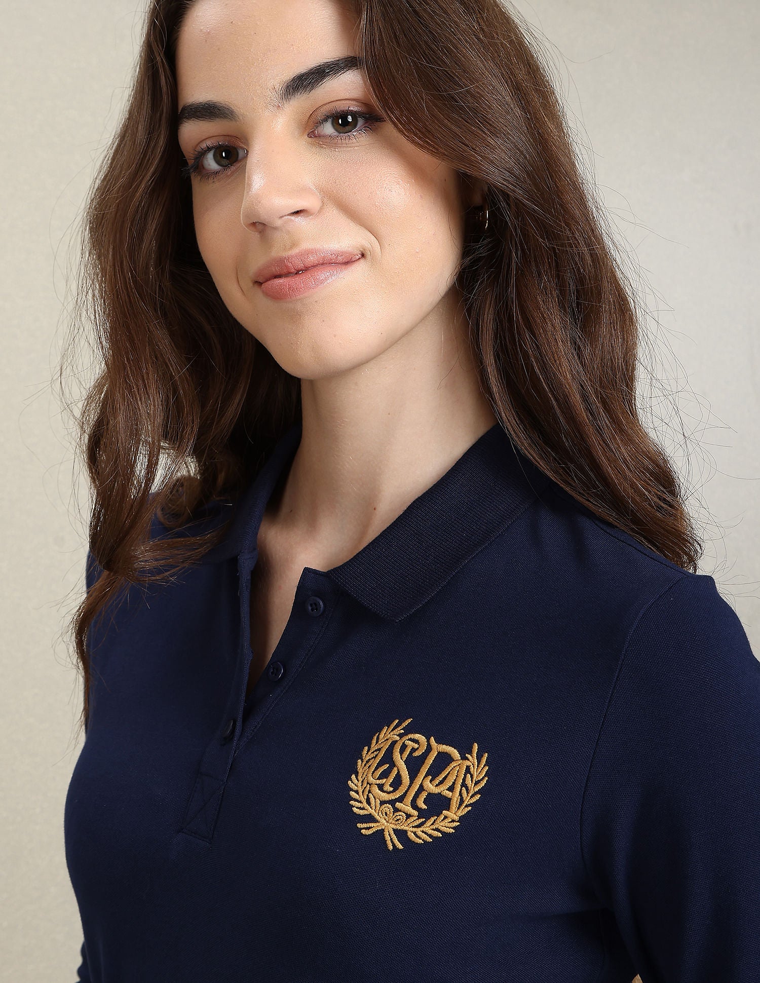 Gold Crest Slim Polo Shirt - Image 7