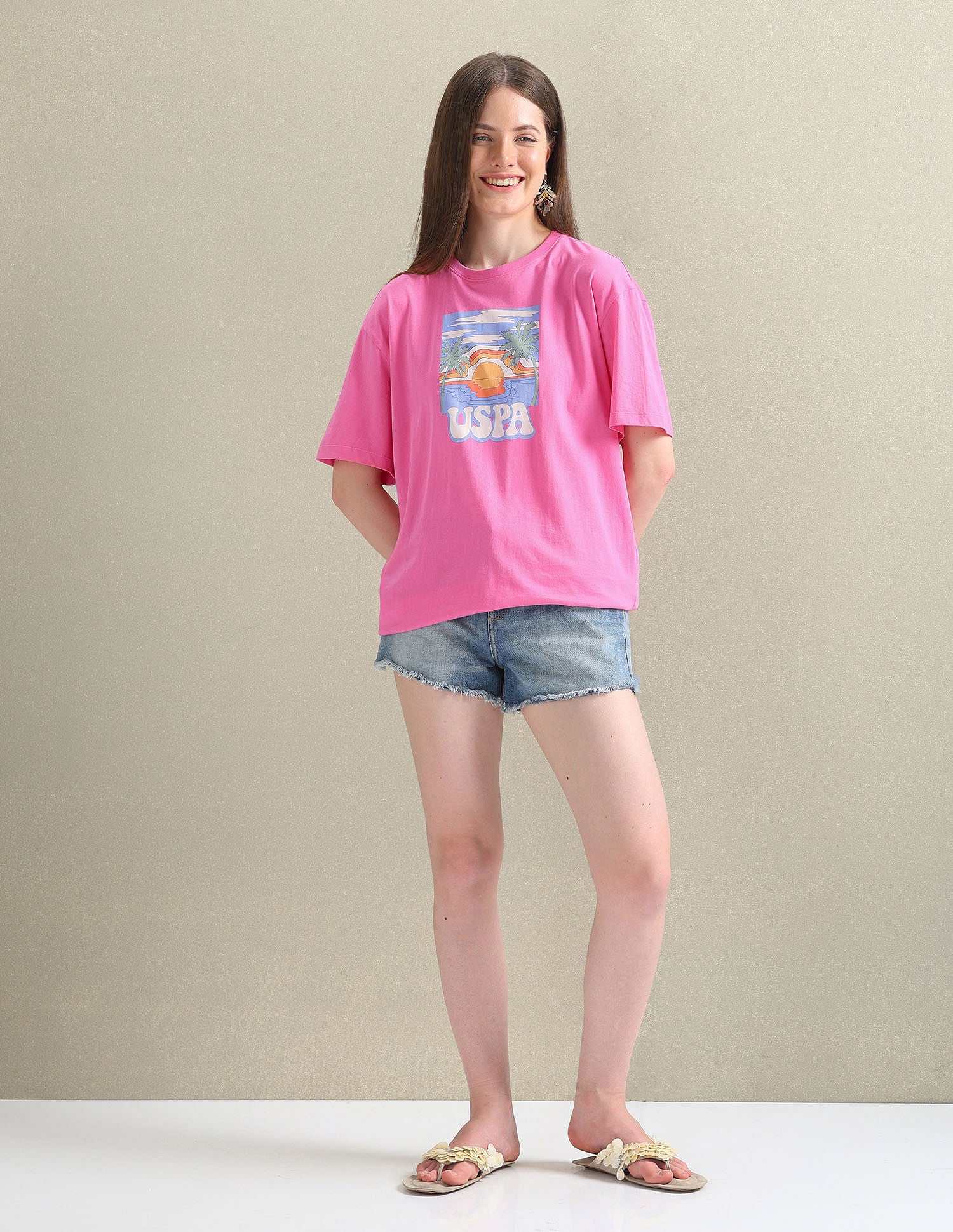 Graphic Print Boyfriend T-Shirt - Image 3