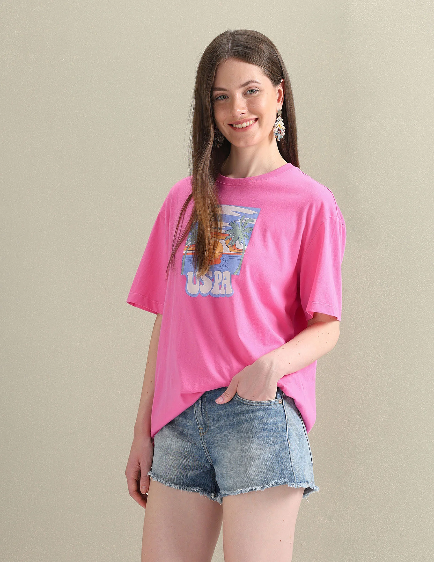 Graphic Print Boyfriend T-Shirt - Image 4