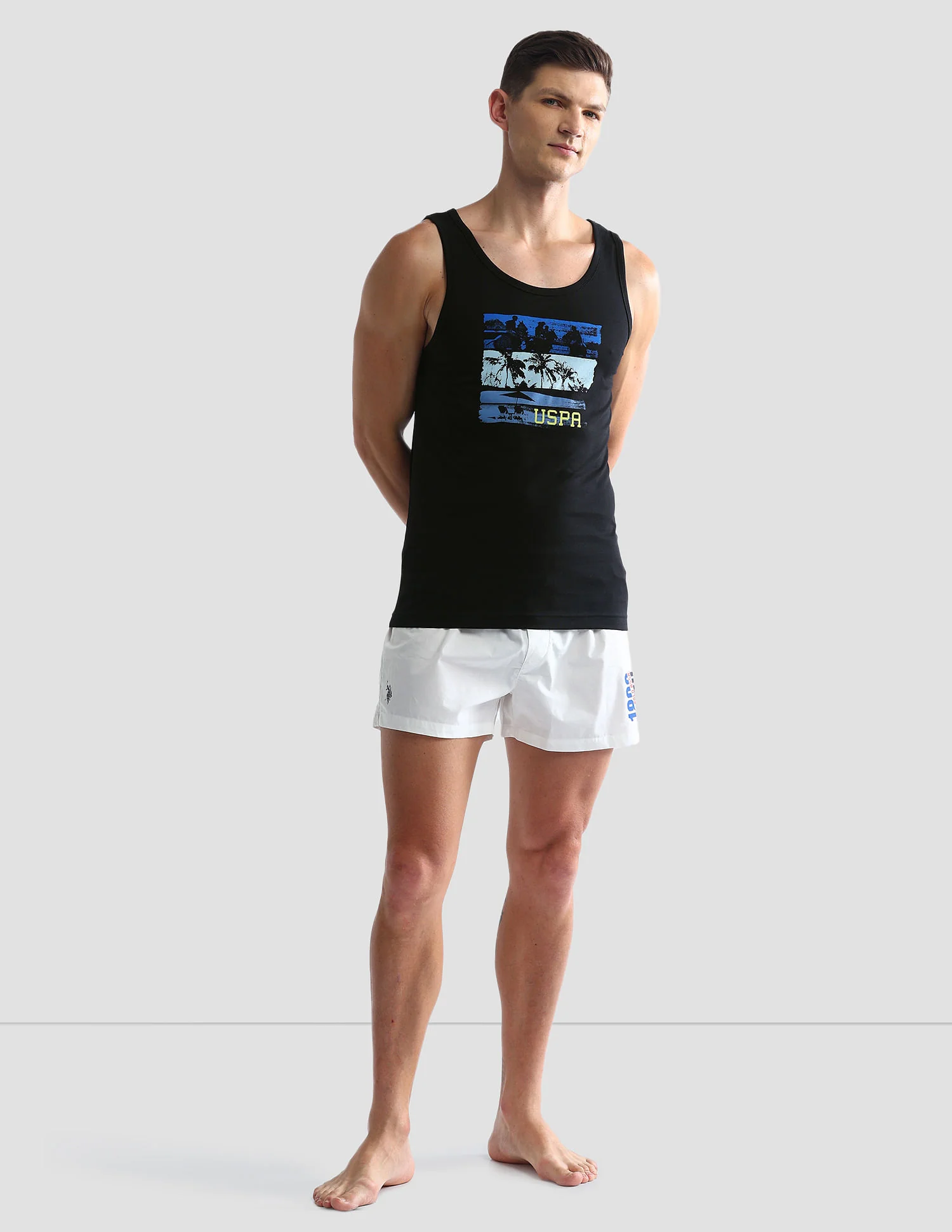 Graphic Print Cotton OEV02 Vest - Pack Of 1 - Image 3
