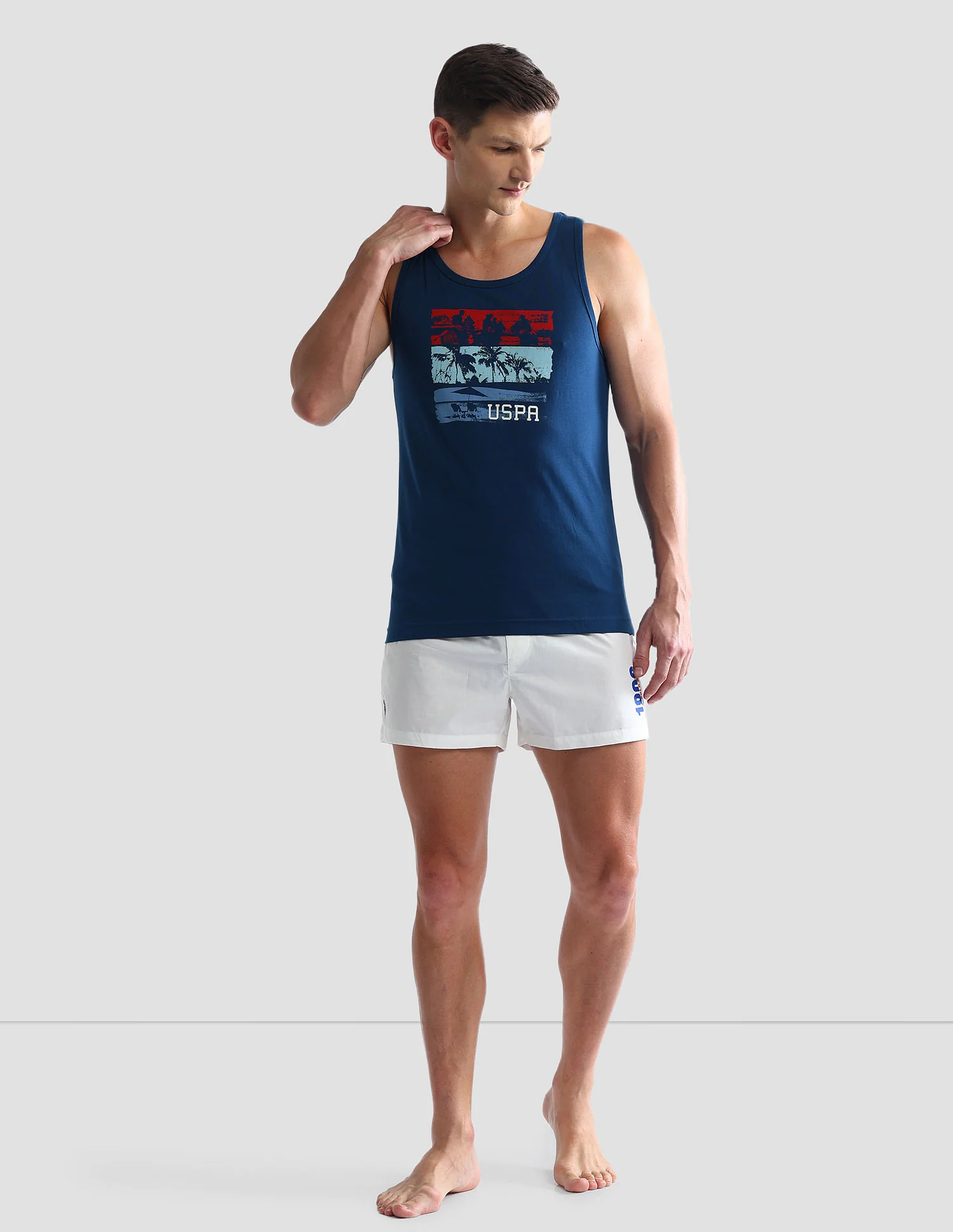 Graphic Print Cotton OEV02 Vest - Pack Of 1 - Image 3