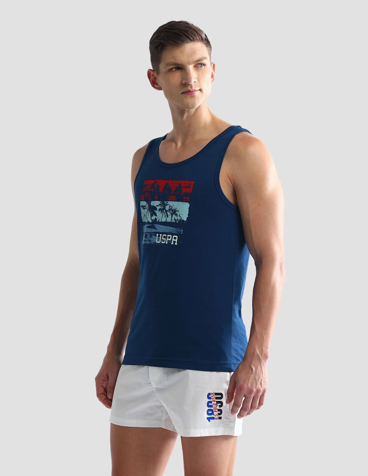 Graphic Print Cotton OEV02 Vest - Pack Of 1 - Image 4
