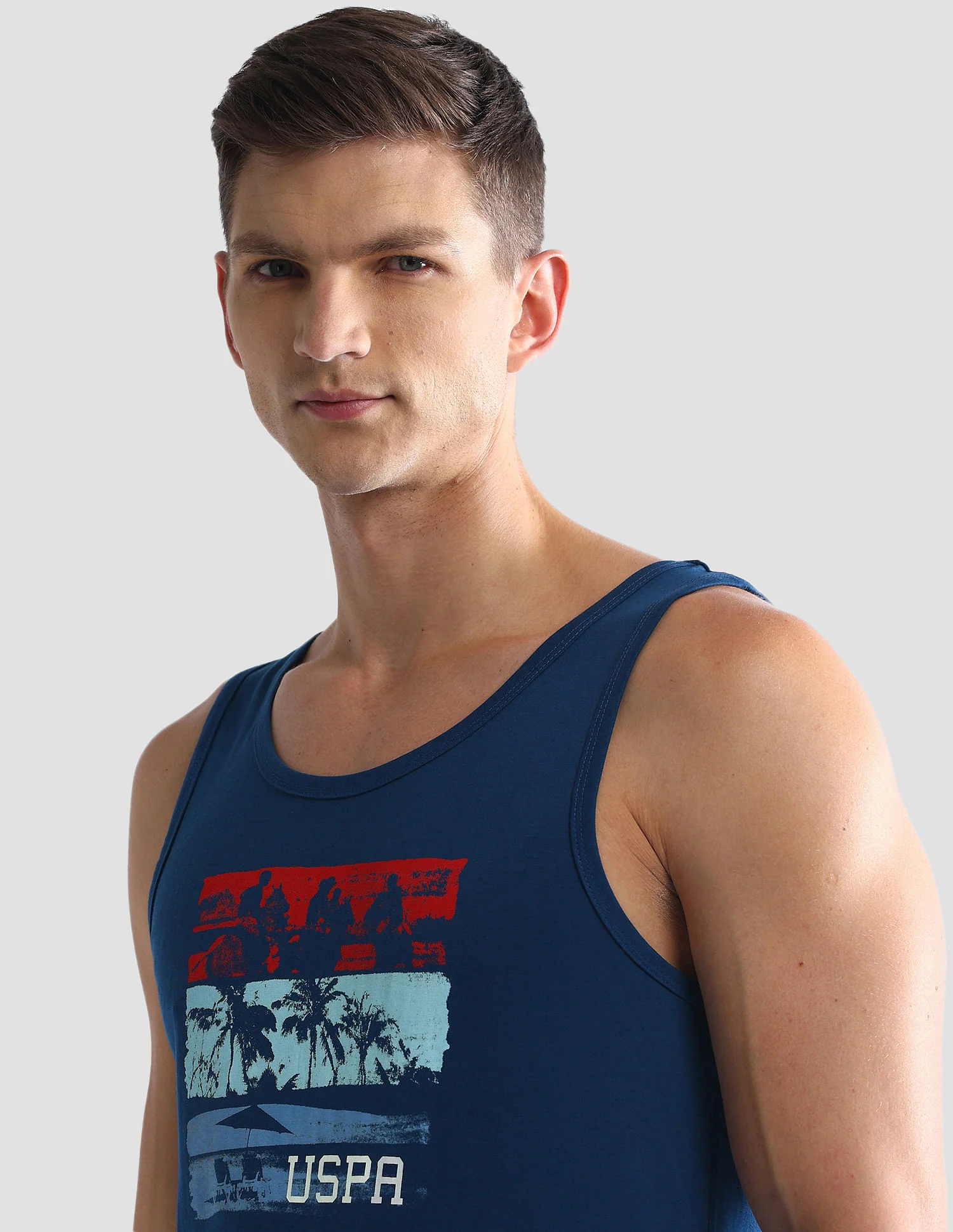 Graphic Print Cotton OEV02 Vest - Pack Of 1 - Image 7