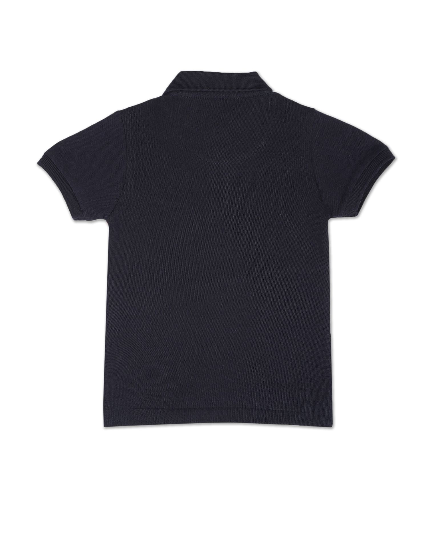 Graphic Print Cotton Polo Shirt - Image 2