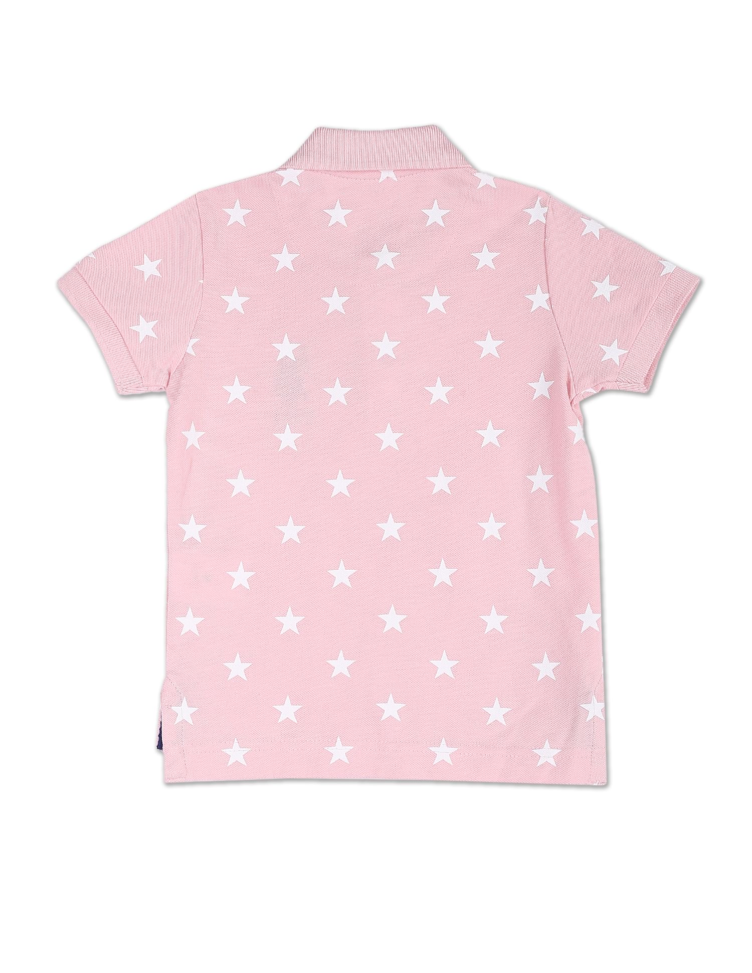 Graphic Print Cotton Polo Shirt - Image 2