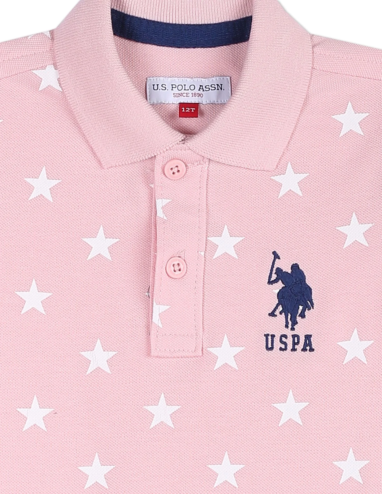 Graphic Print Cotton Polo Shirt - Image 3