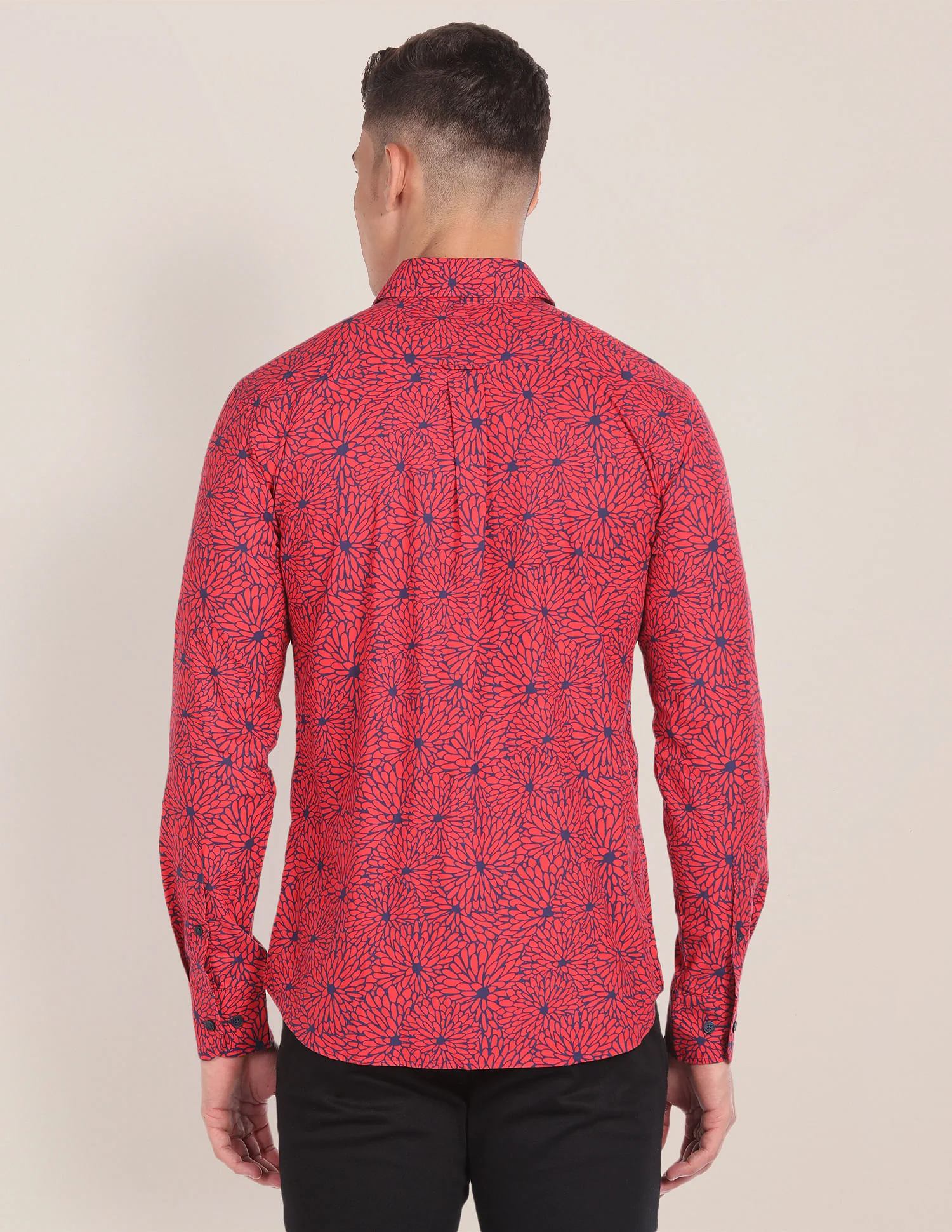 Graphic Print Cotton Shirt - Image 5