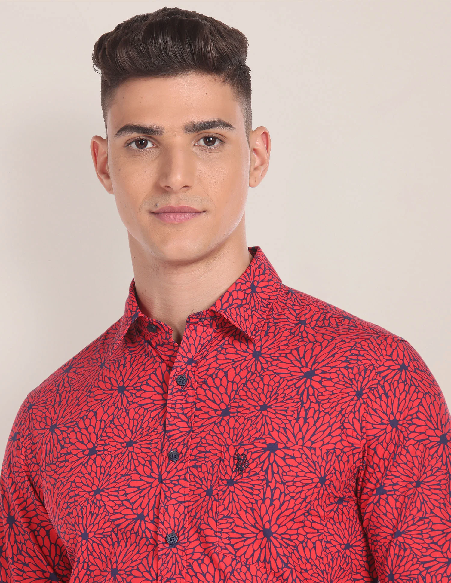 Graphic Print Cotton Shirt - Image 7